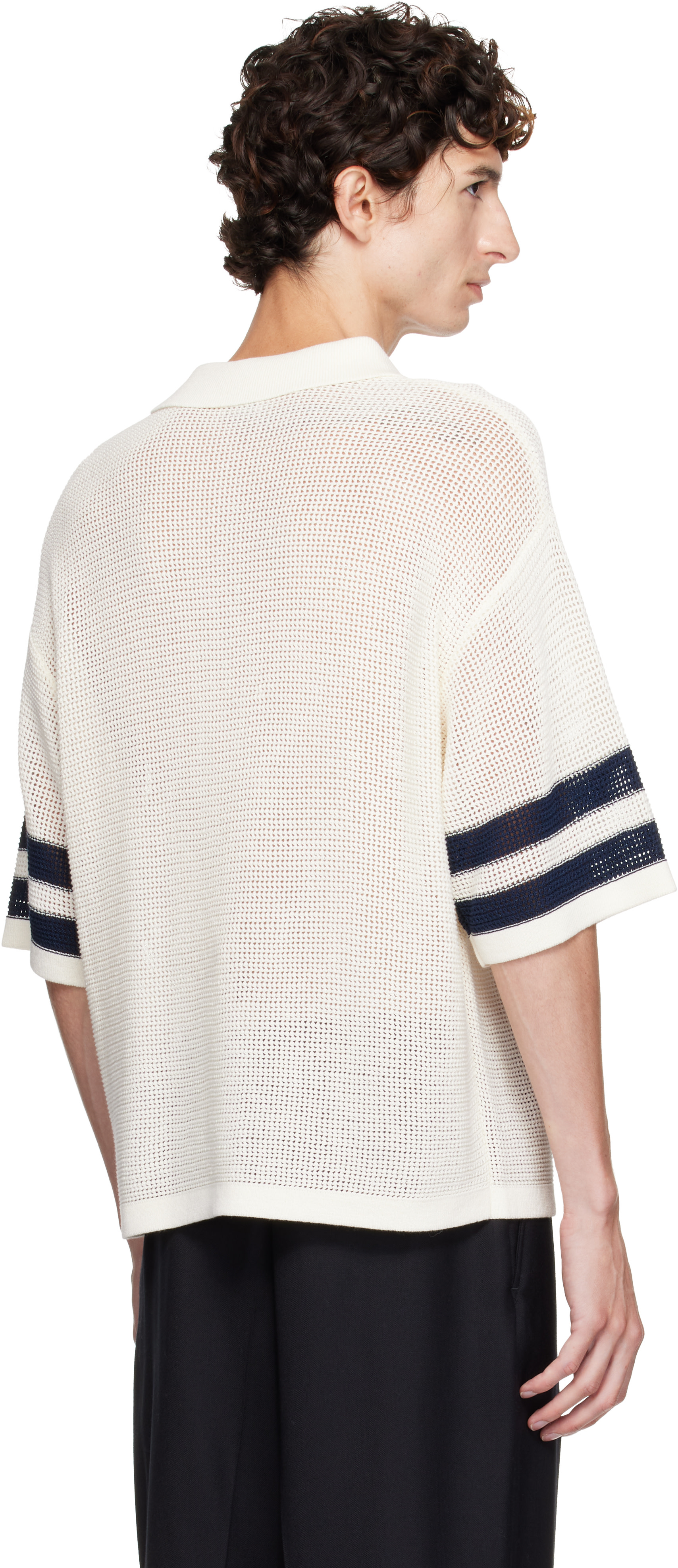Kenzo - Polo blanc cassé à logo
