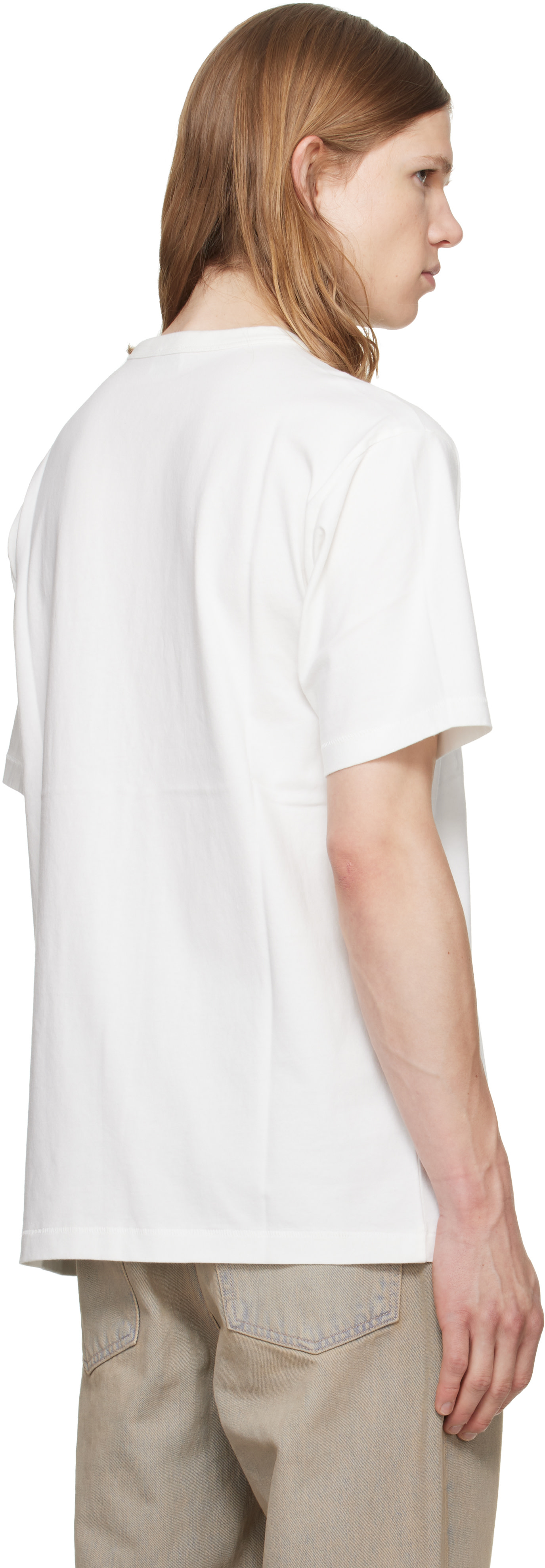 KENZO Paris Tシャツ ホワイト XL Kenzo: White Kenzo Paris 'KENZO Loves' Cotton T-shirt | SSENSE