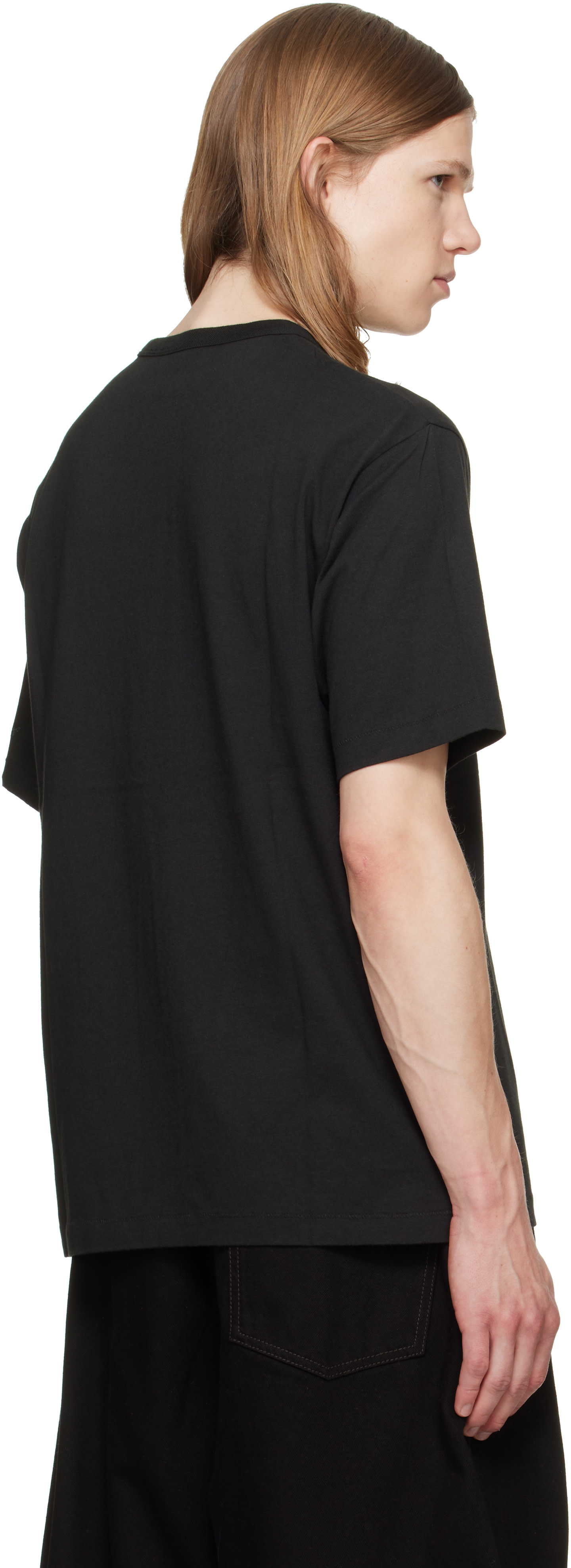 Kenzo: Black Kenzo Paris 'KENZO Jumping Tiger' Embroidered T-shirt