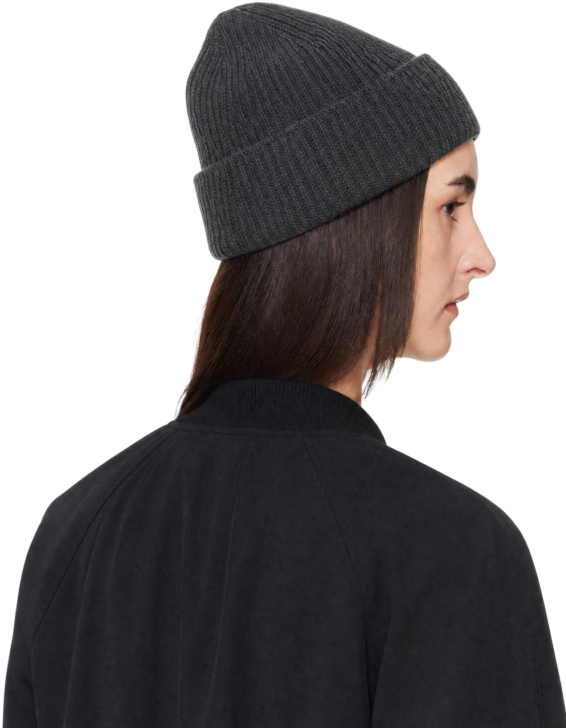 Maison Kitsuné - Bonnet gris à logo Fox Head