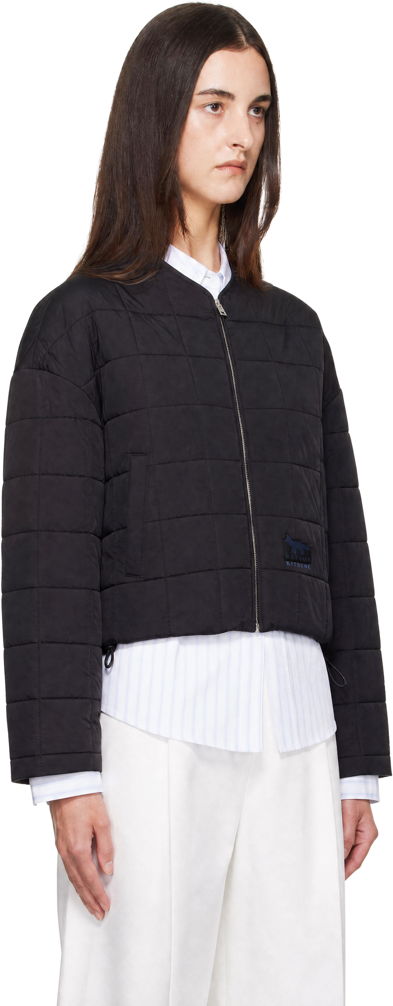 Maison Kitsuné - Black Quilted Jacket