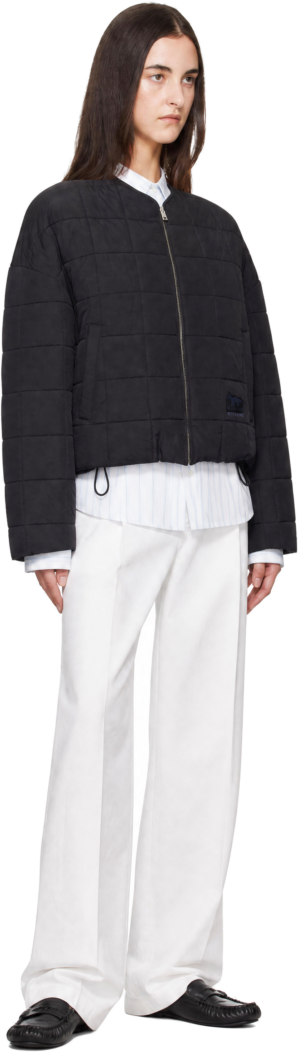 Maison Kitsuné - Black Quilted Jacket