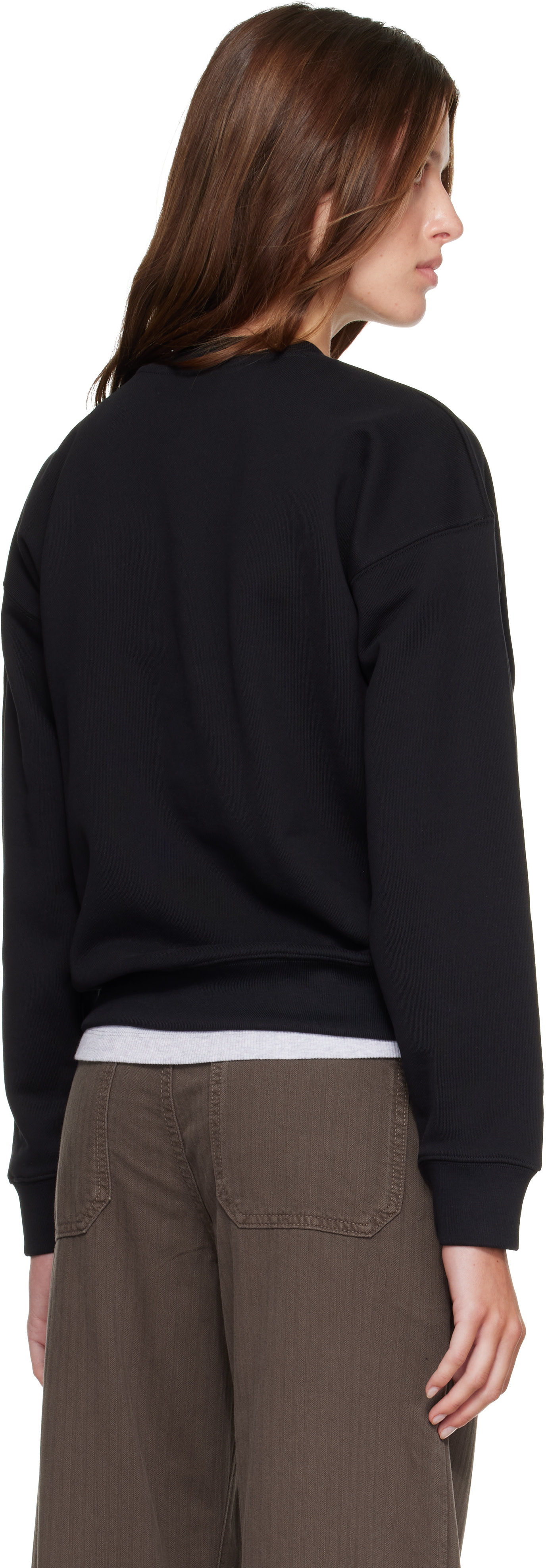 Maison Kitsuné - Pull molletonné décontracté noir à logo Baby Fox