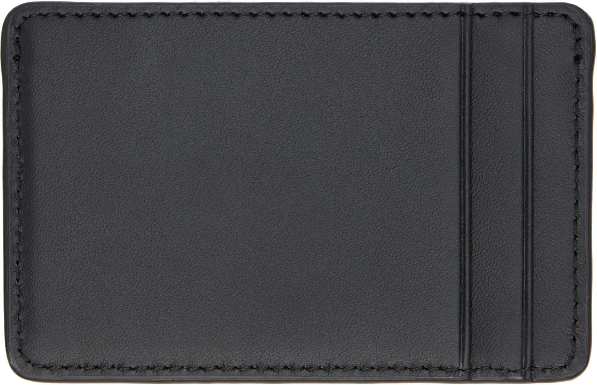 Maison Kitsuné: Black 'Maison Kitsune Paris' Card Holder | SSENSE