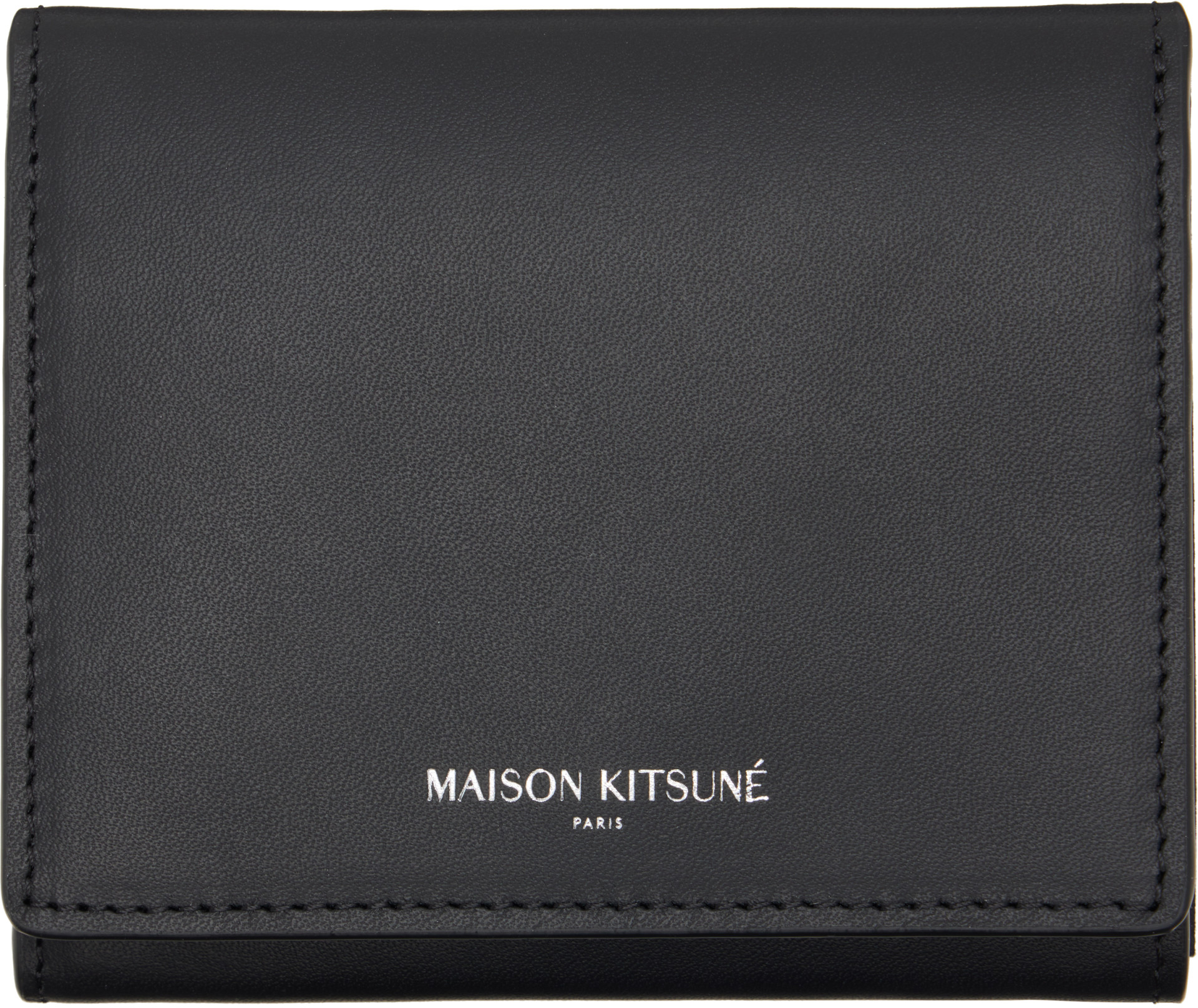 Maison Kitsuné - Black Paris Trifold Wallet