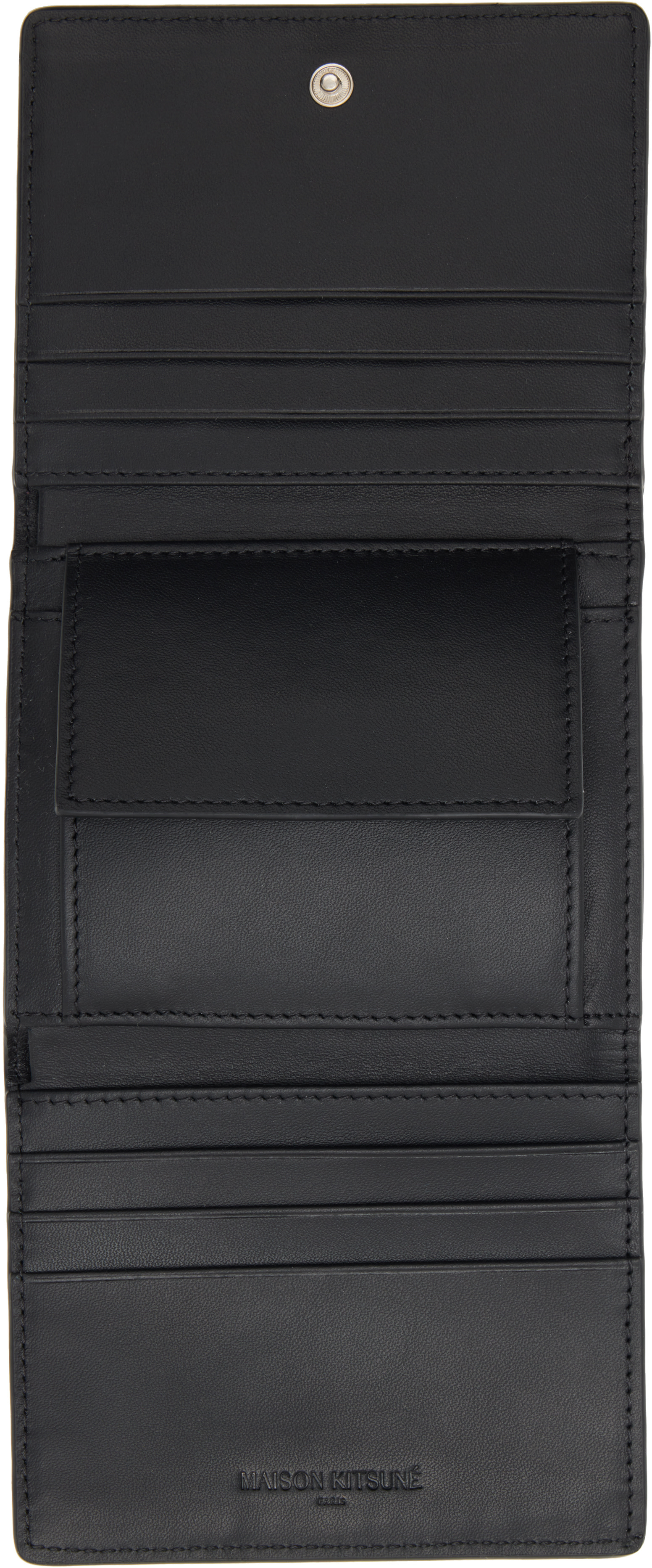 Maison Kitsuné - Black Paris Trifold Wallet