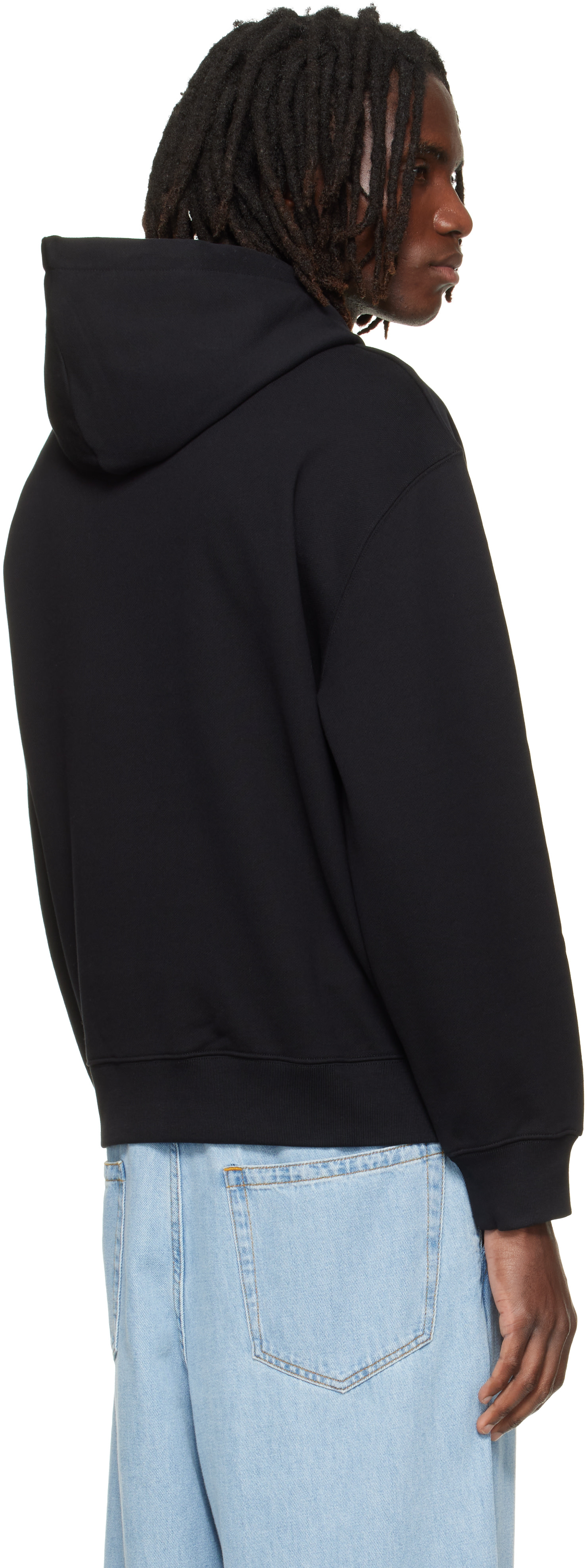【MAISON KITSUNÉ】フォックスフーディー Maison Kitsuné: Black Fox Head Comfort Hoodie | SSENSE