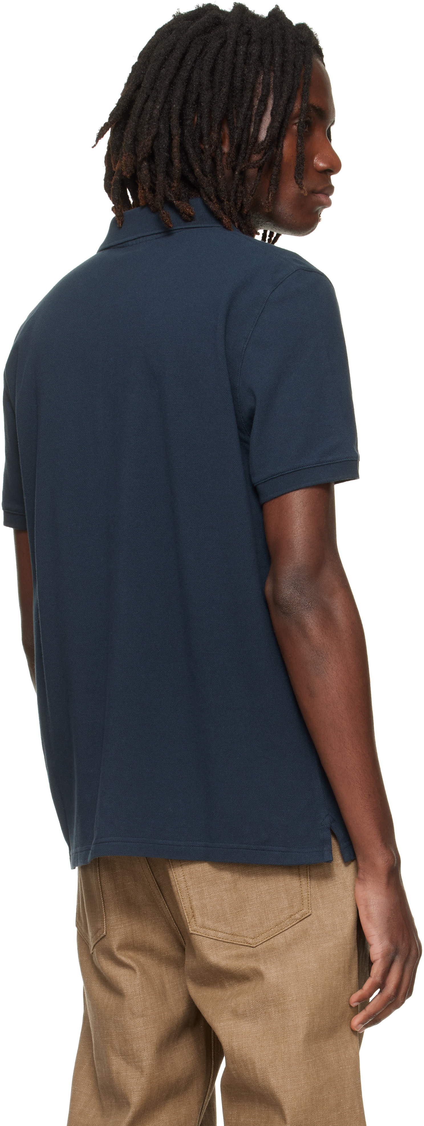 Maison Kitsuné - Navy Fox Head Regular Polo