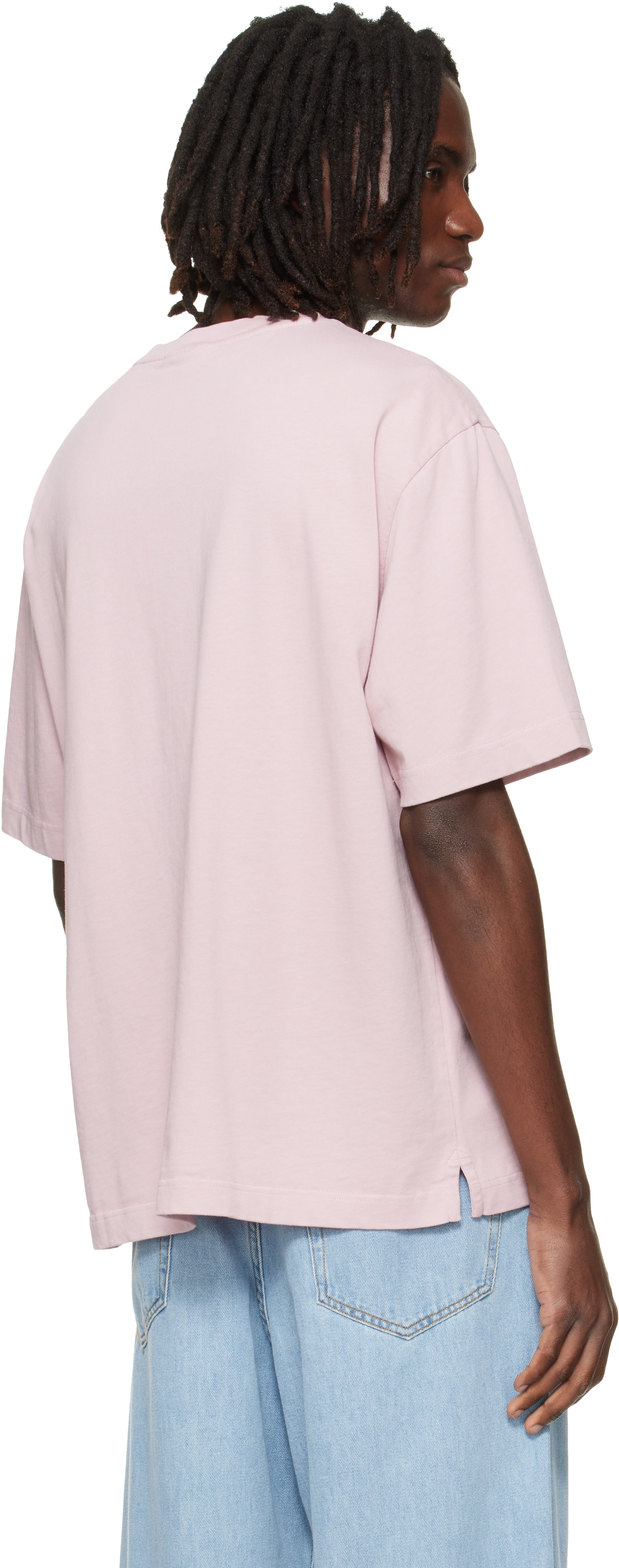 Maison Kitsuné: Pink Fox Head Oversize T-shirt | SSENSE