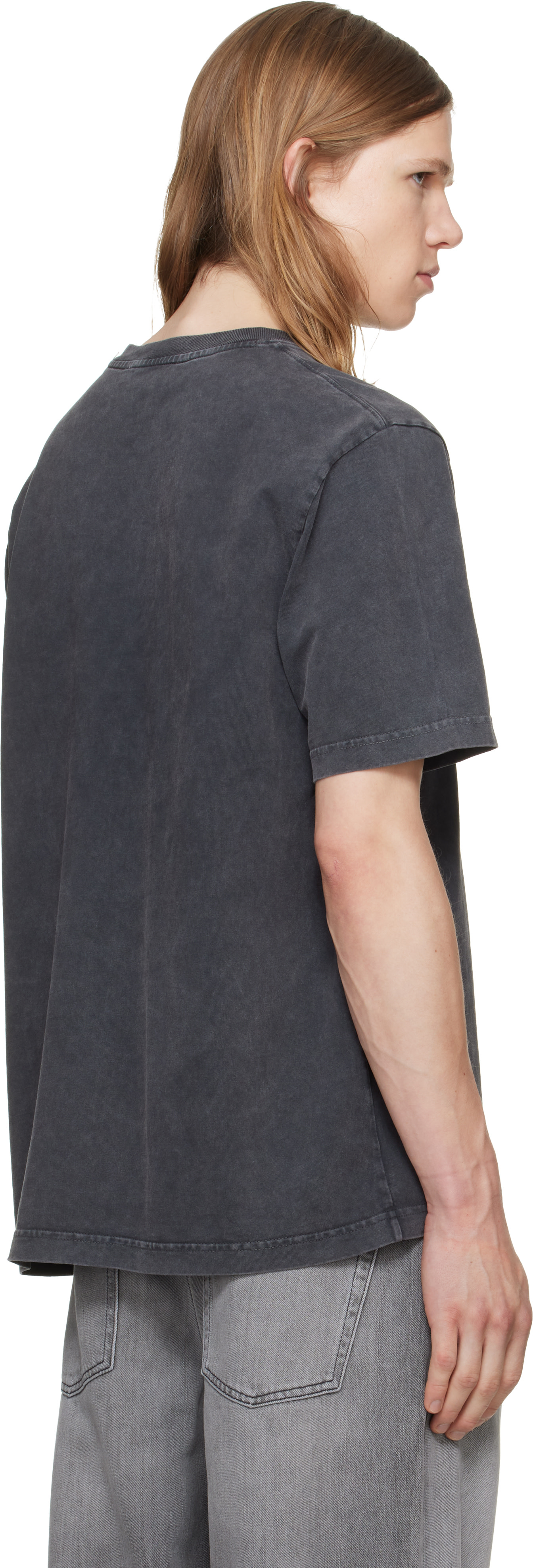 Maison Kitsuné: Gray Fox Head Faded Comfort T-shirt | SSENSE