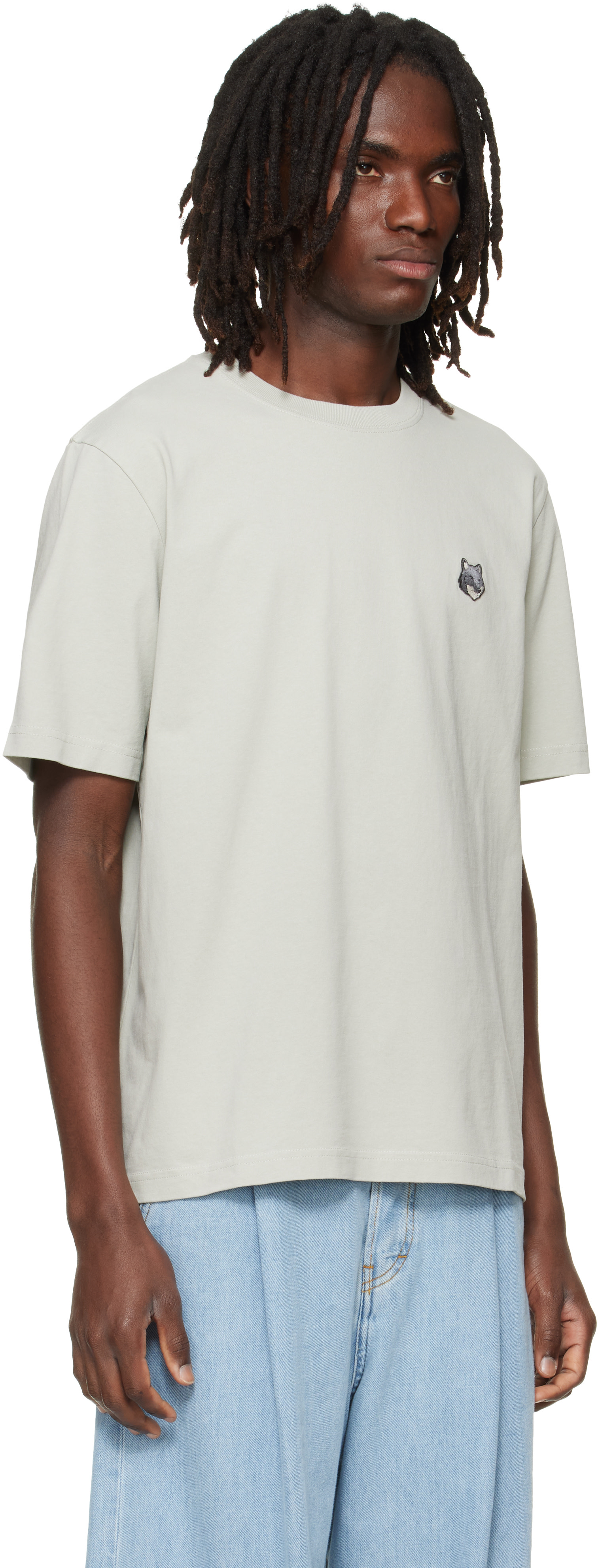 Maison Kitsuné: Green Fox Head Comfort T-shirt | SSENSE