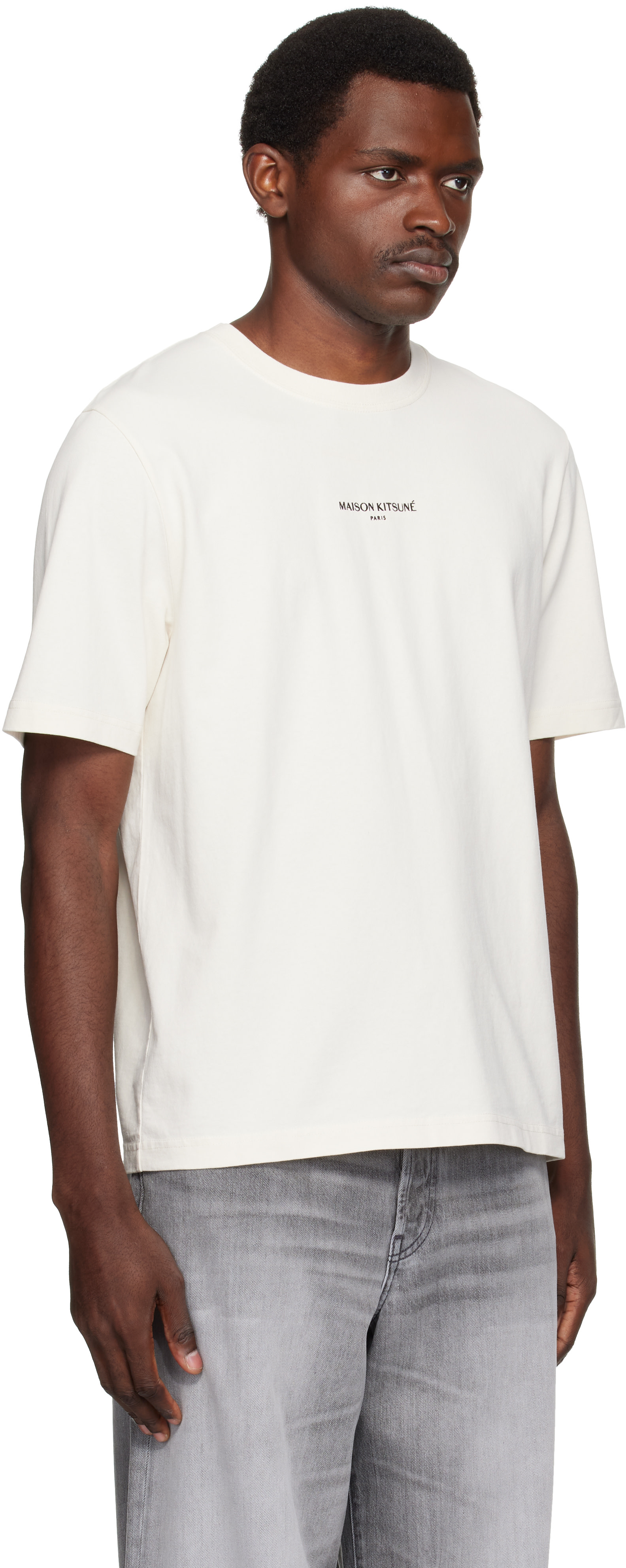 Maison Kitsuné: Off-White 'Maison Kitsuné Paris' Comfort T-shirt