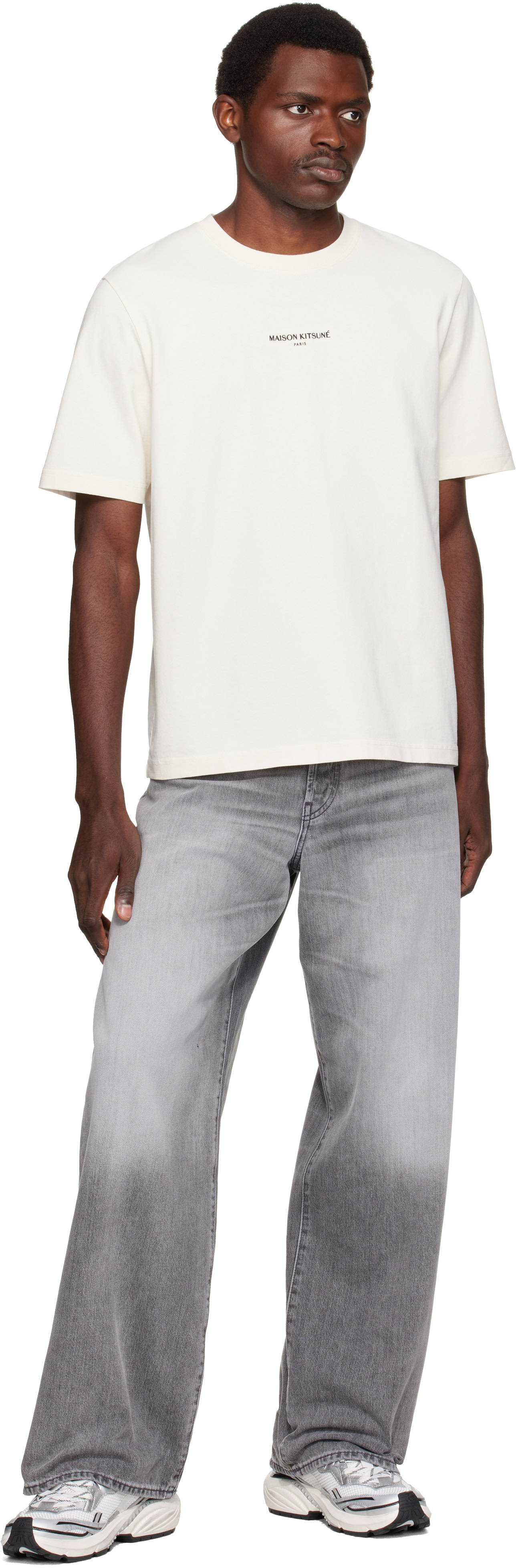 Maison Kitsuné: Off-White 'Maison Kitsuné Paris' Comfort T-shirt