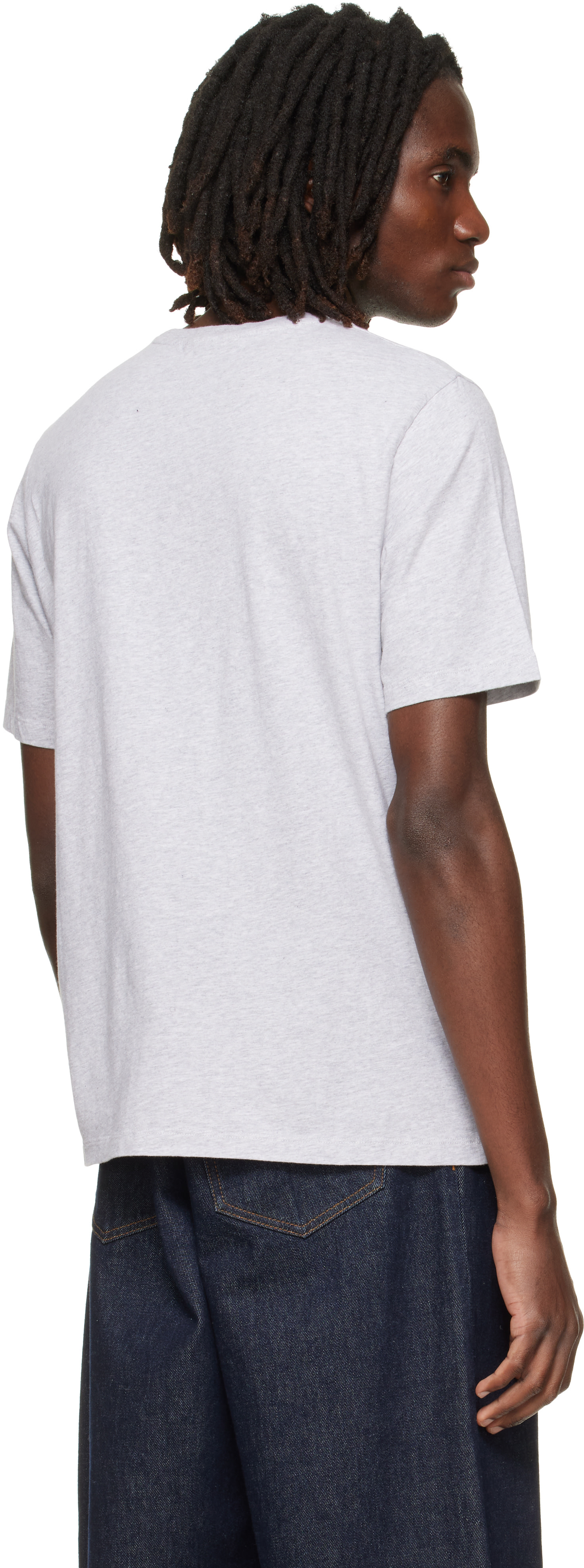 Maison Kitsuné - グレー フォックスヘッド レギュラー Tシャツ