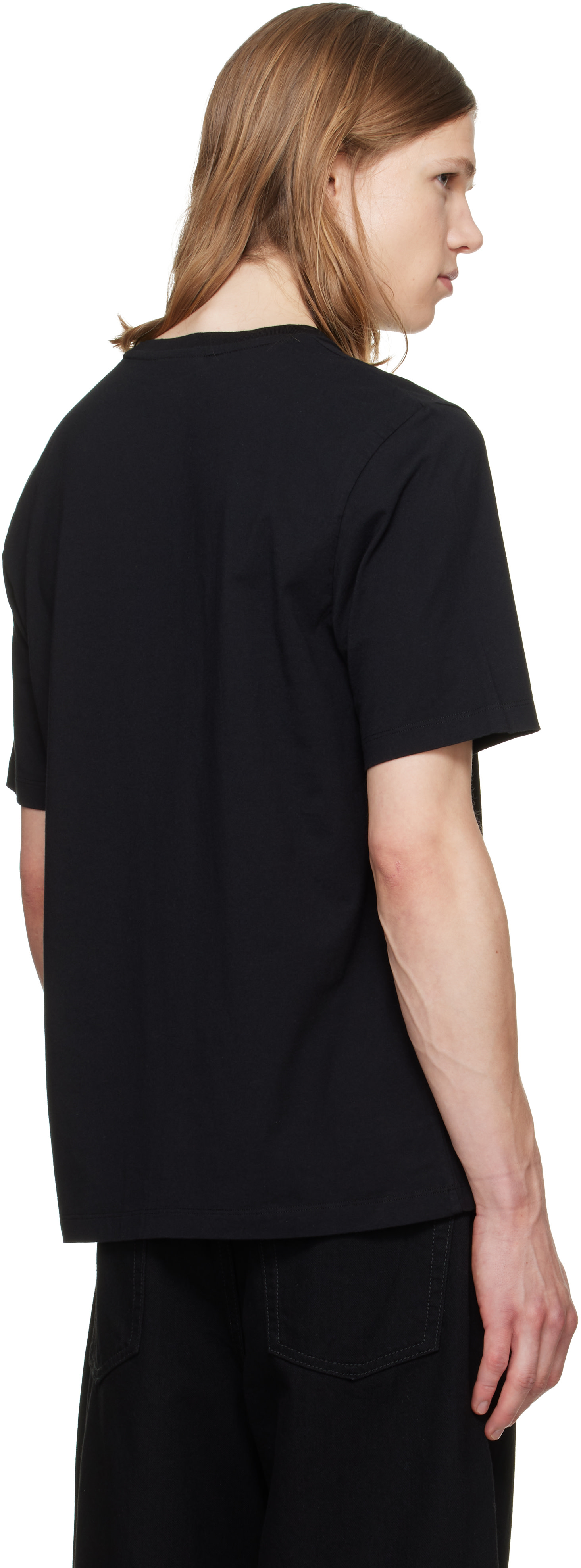 Maison Kitsuné - ブラック フォックスヘッド レギュラー Tシャツ