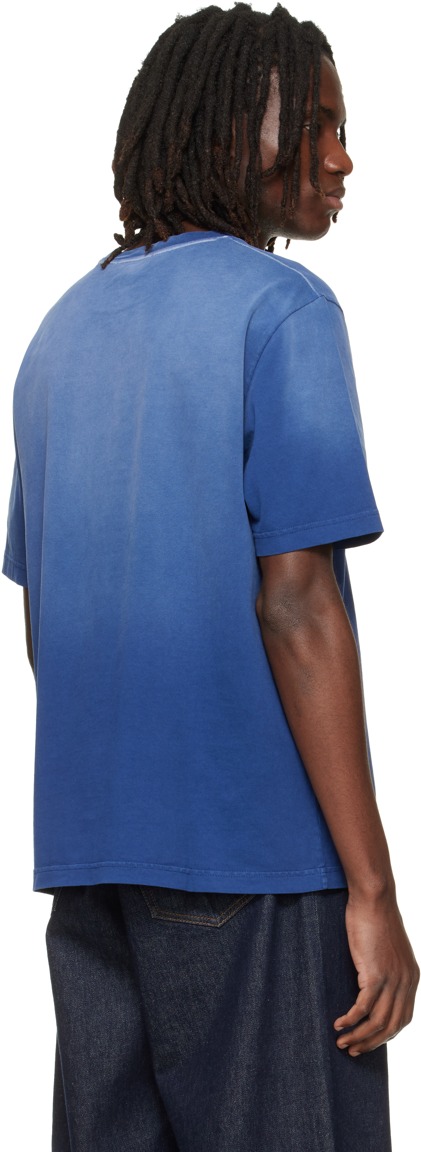 Maison Kitsuné: Navy Fox Head Regular T-shirt | SSENSE Canada