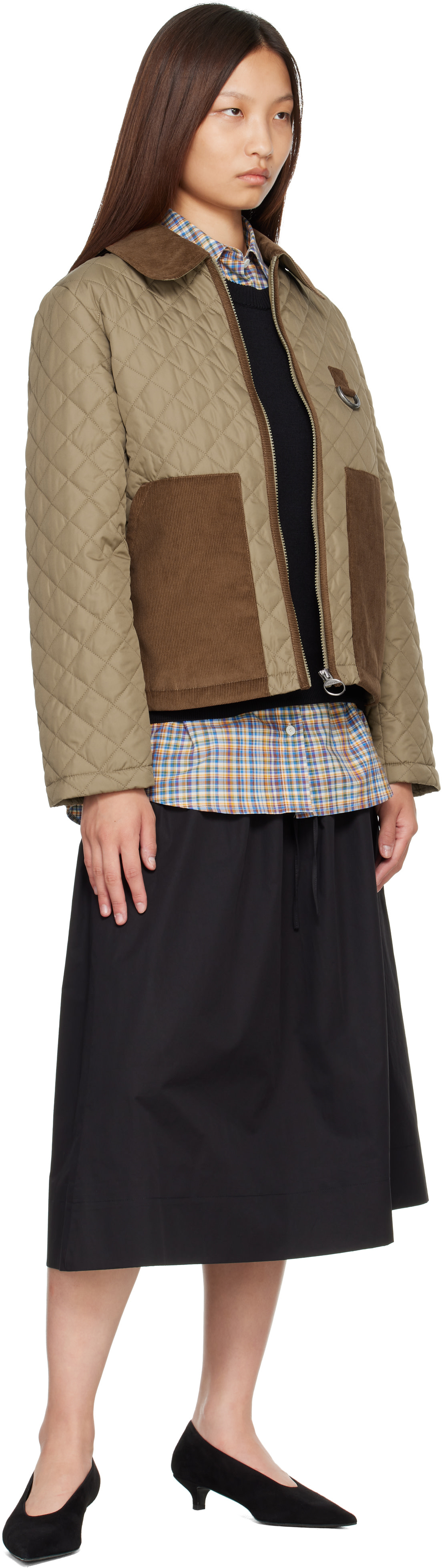 Barbour - Blouson matelassé Aylesby kaki