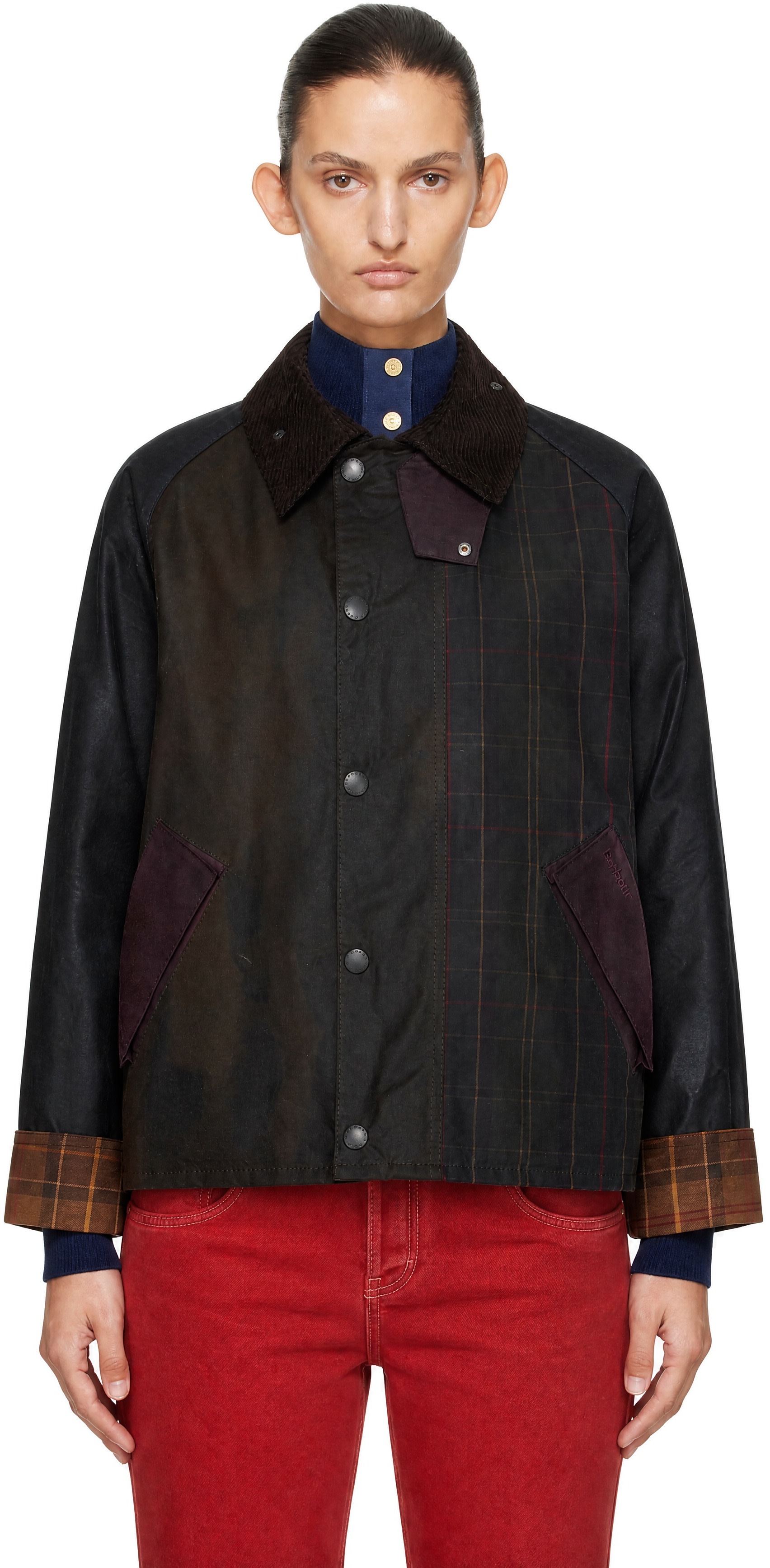 Barbour - Khaki Patchwork Transport Waxed Jacket