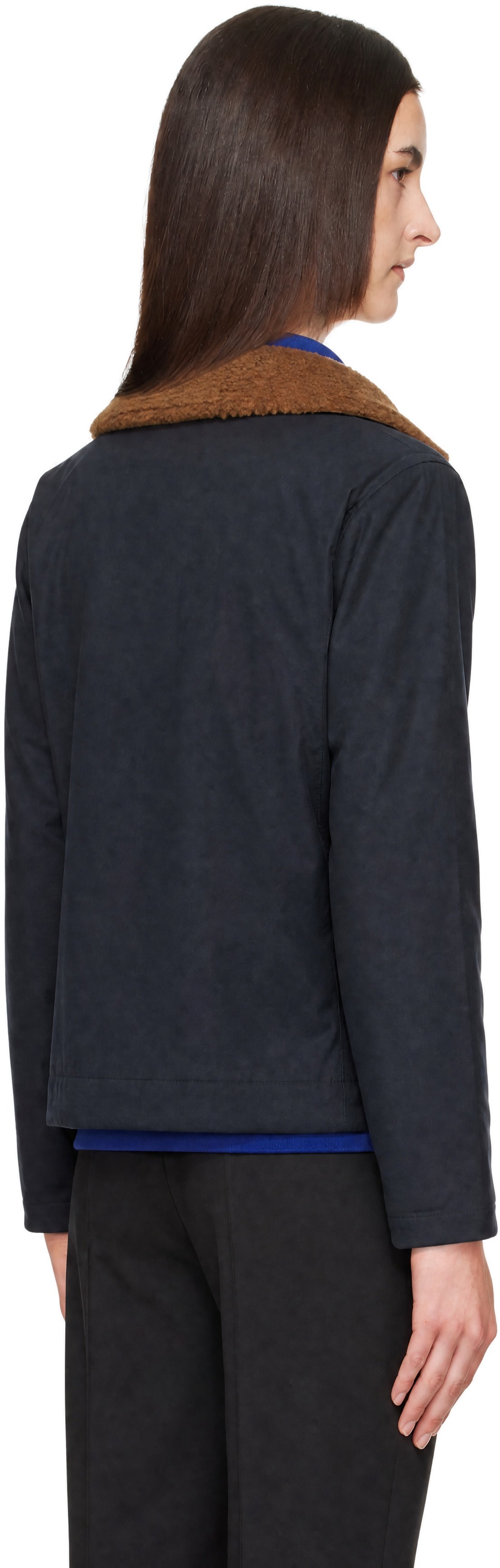 Barbour - Navy Macklow Waxed Jacket