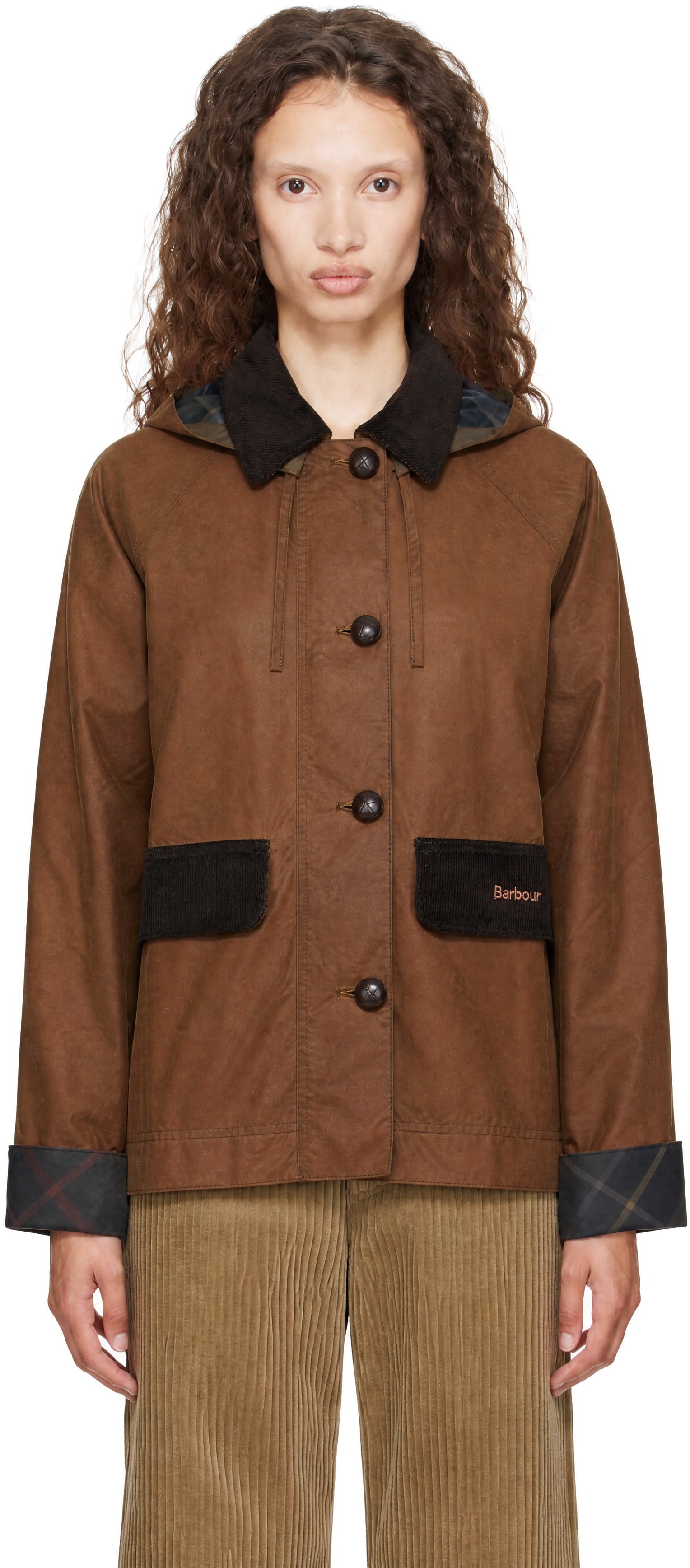 Barbour - タン Adina ワックス ジャケット