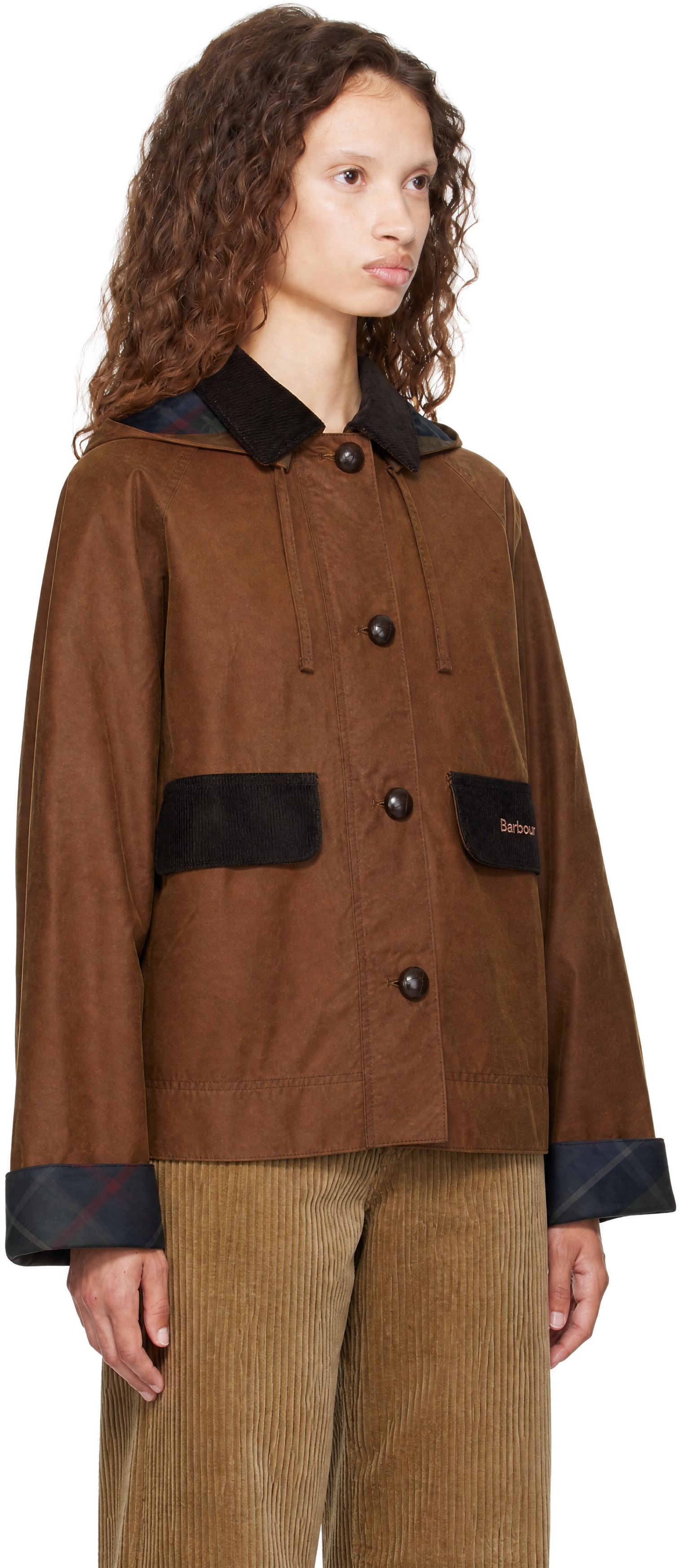 Barbour - タン Adina ワックス ジャケット