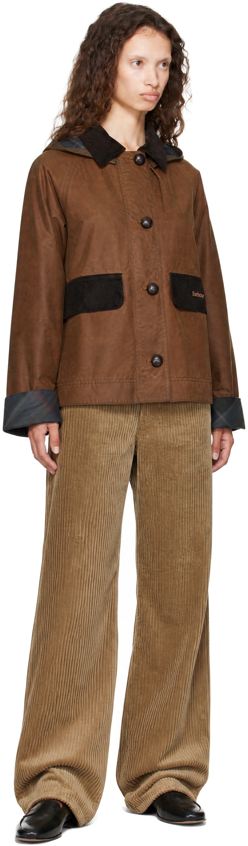 Barbour - タン Adina ワックス ジャケット