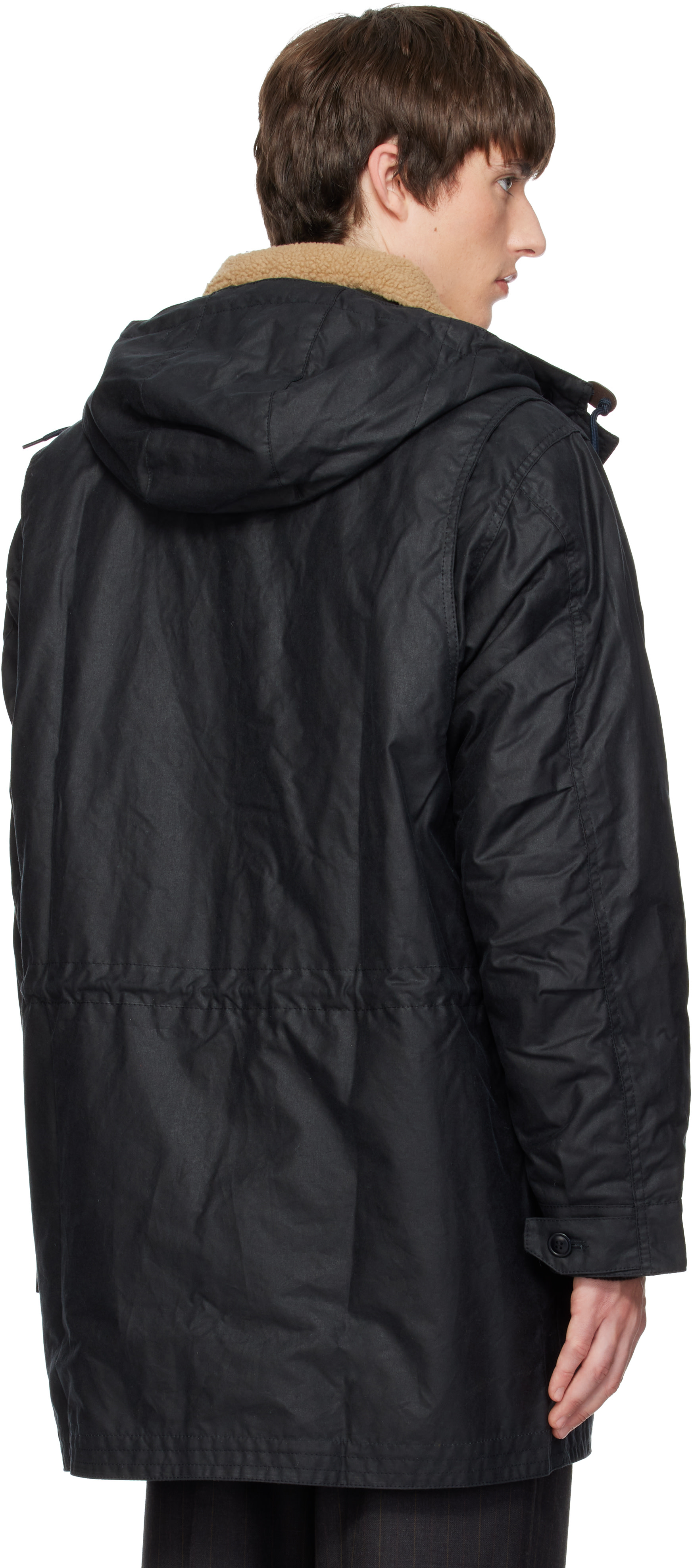 Barbour - Navy Ursula Waxed Parka