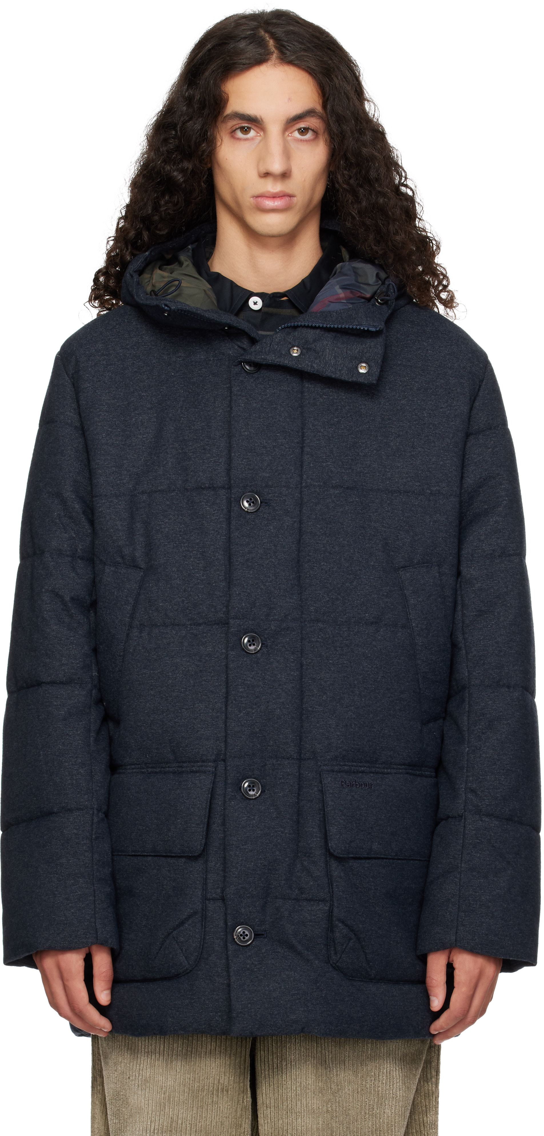 Barbour - Gray Winter Bedale Puffer Jacket