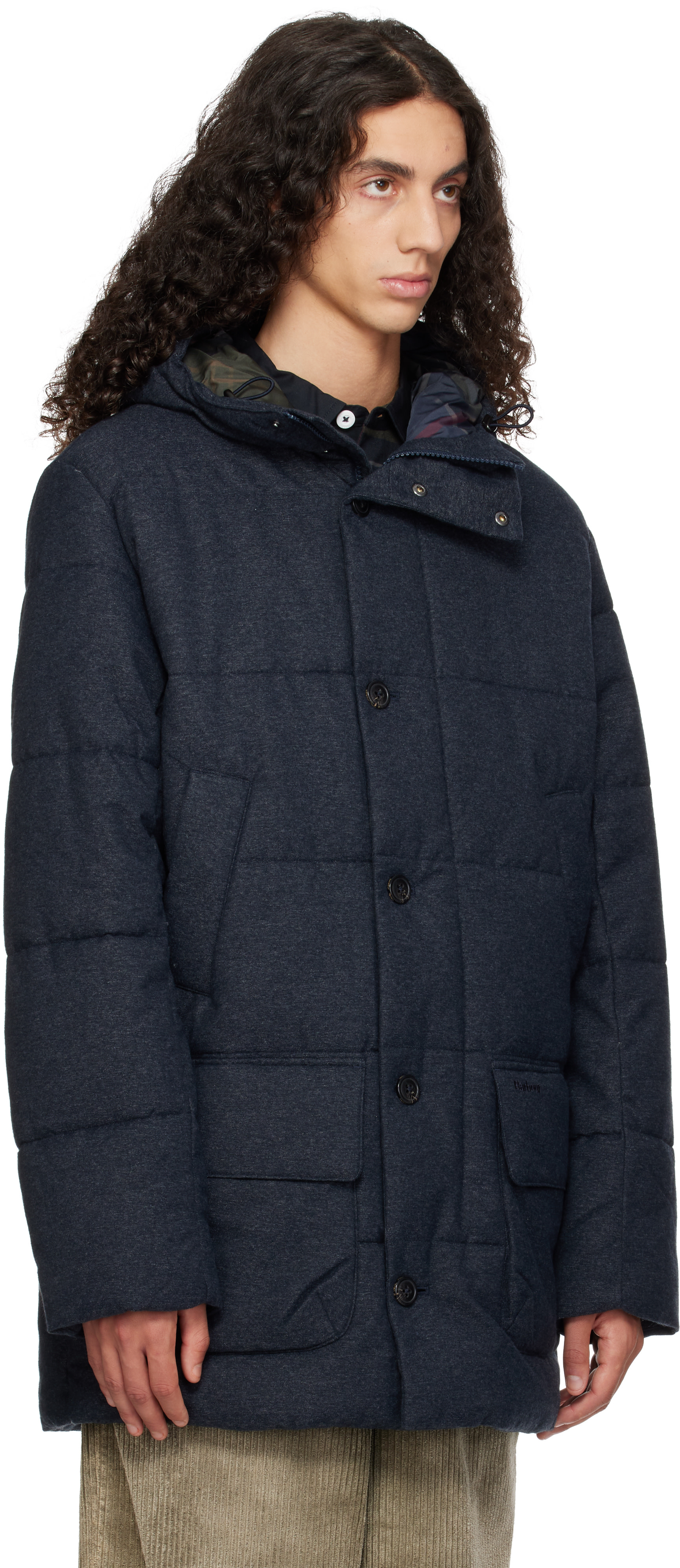 Barbour - Gray Winter Bedale Puffer Jacket