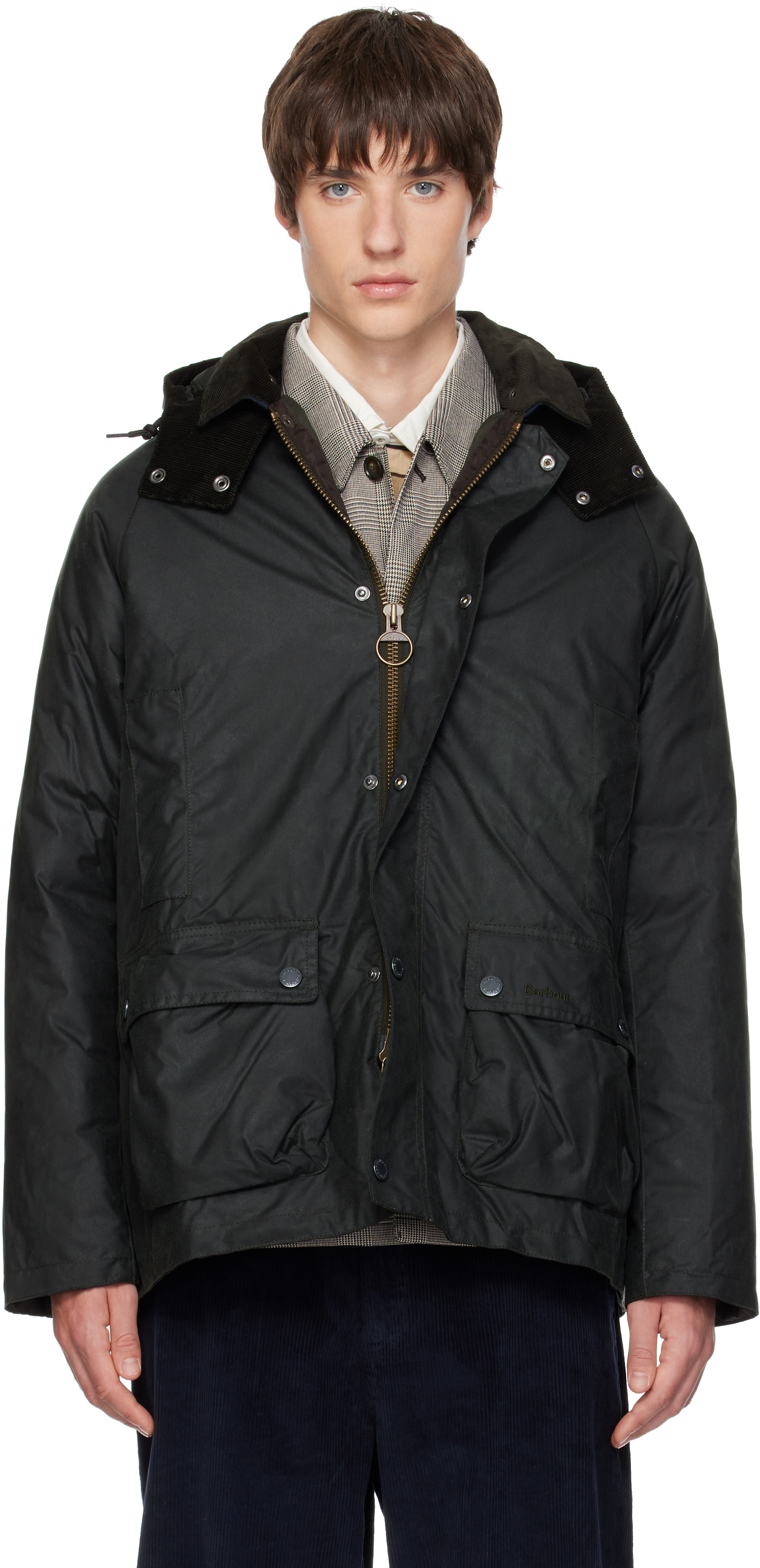 Barbour - グリーン Modern Beaufort ワックス ジャケット
