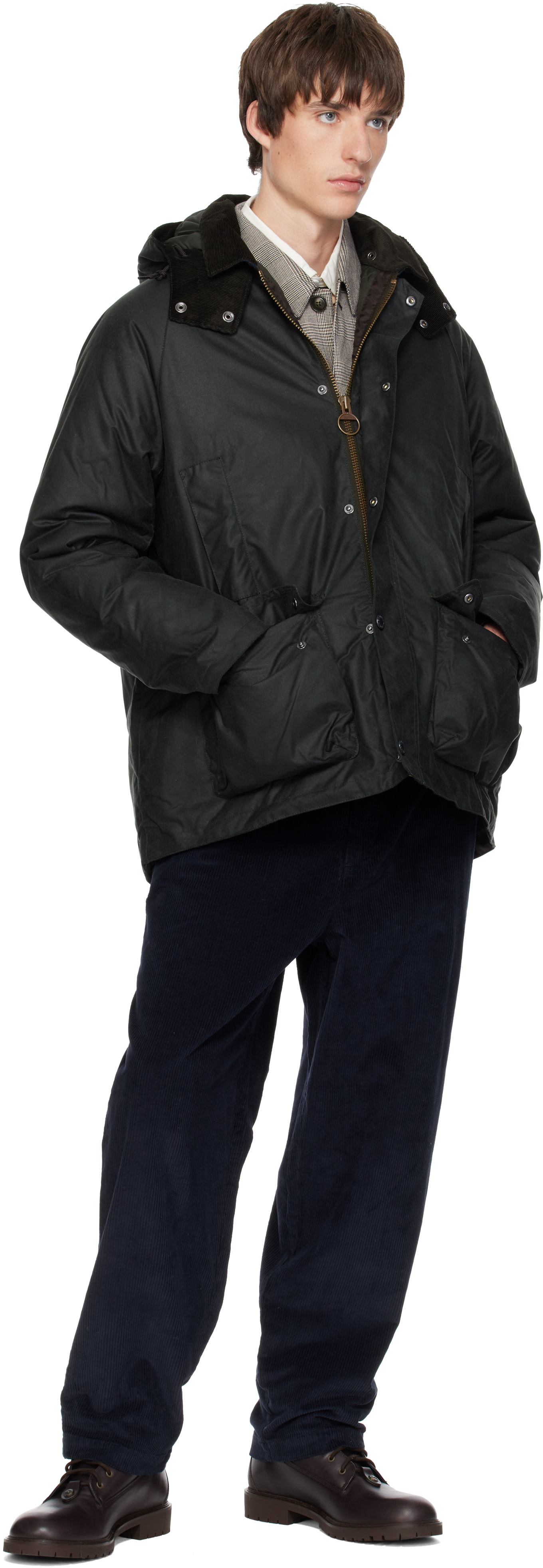 Barbour - グリーン Modern Beaufort ワックス ジャケット