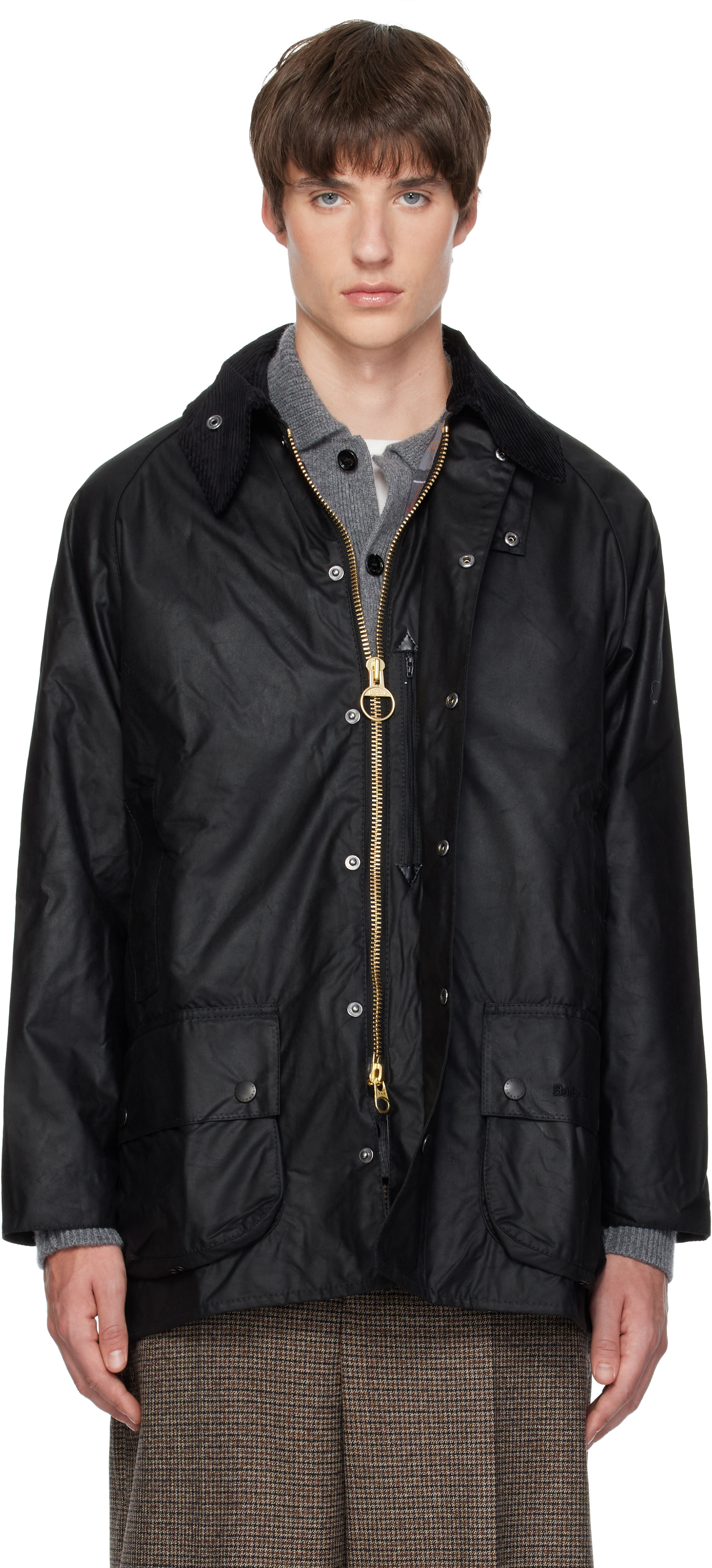 Barbour - Black Beaufort Waxed Jacket