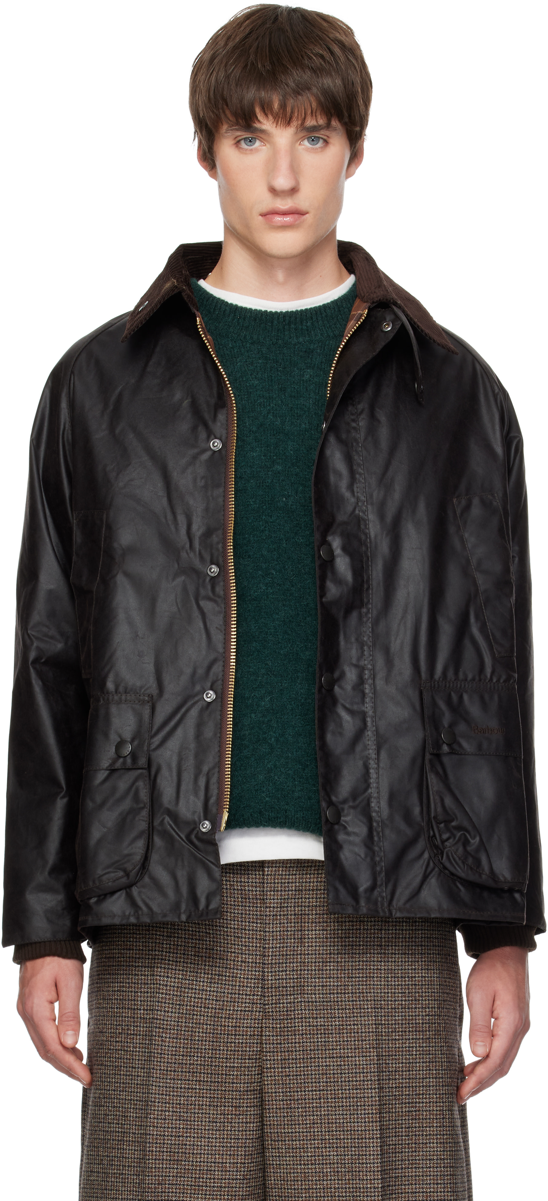 Barbour - Brown Bedale Waxed Jacket
