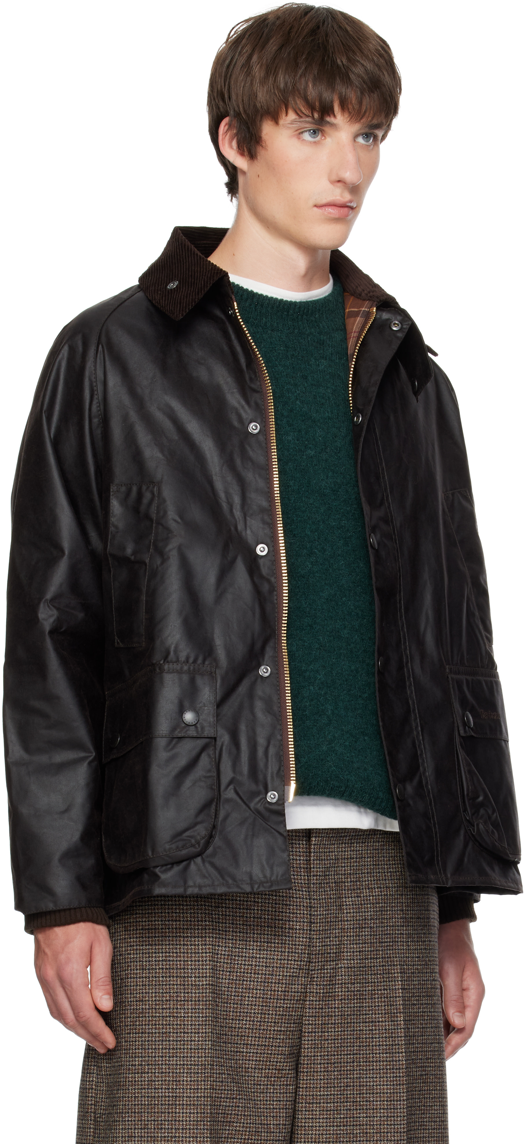 Barbour - Brown Bedale Waxed Jacket