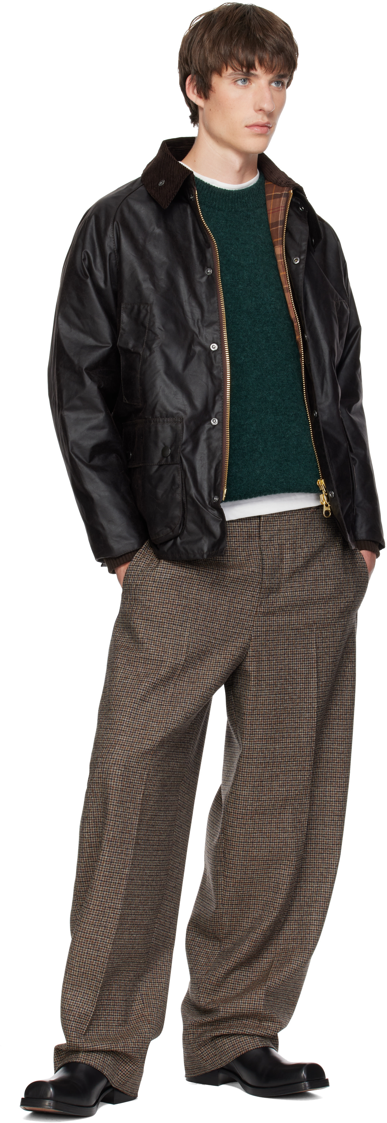 Barbour - Brown Bedale Waxed Jacket