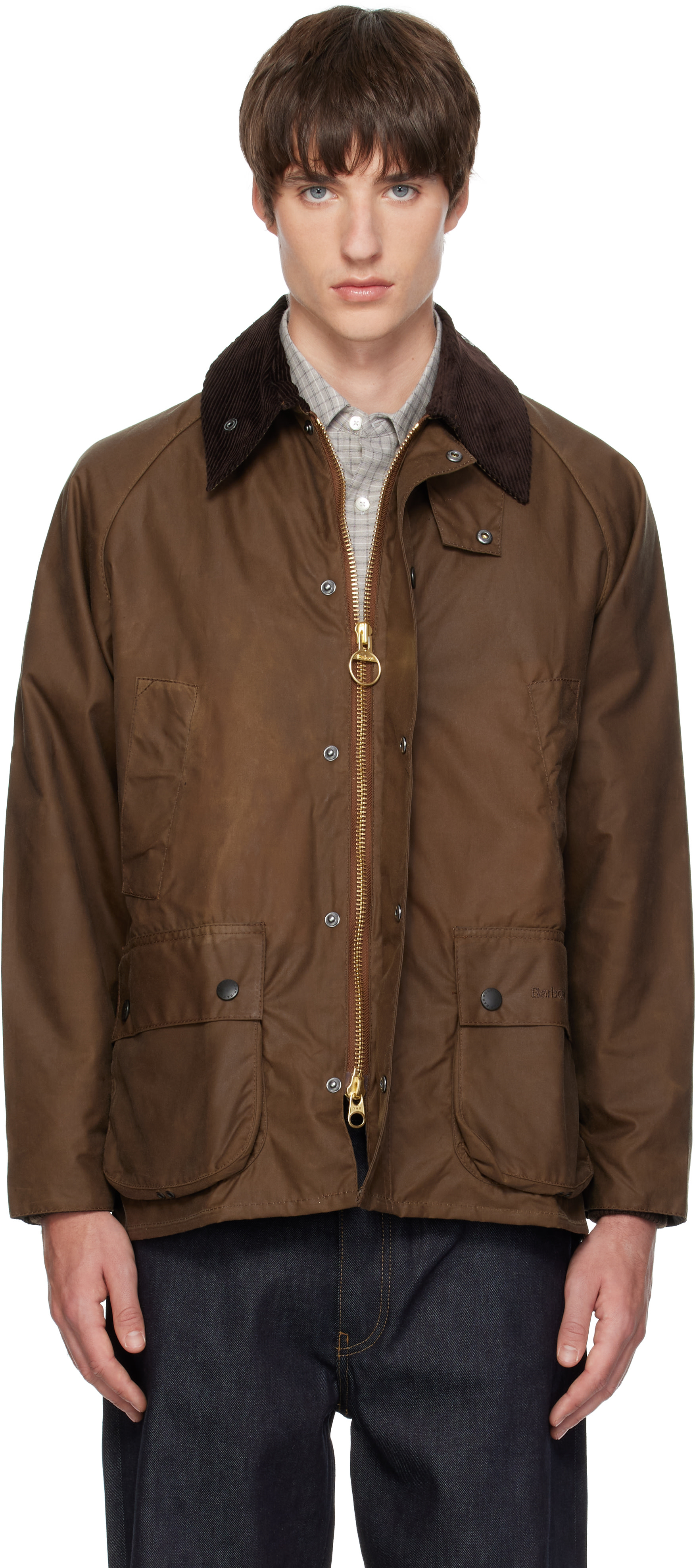 Barbour - Black Bedale Waxed Jacket