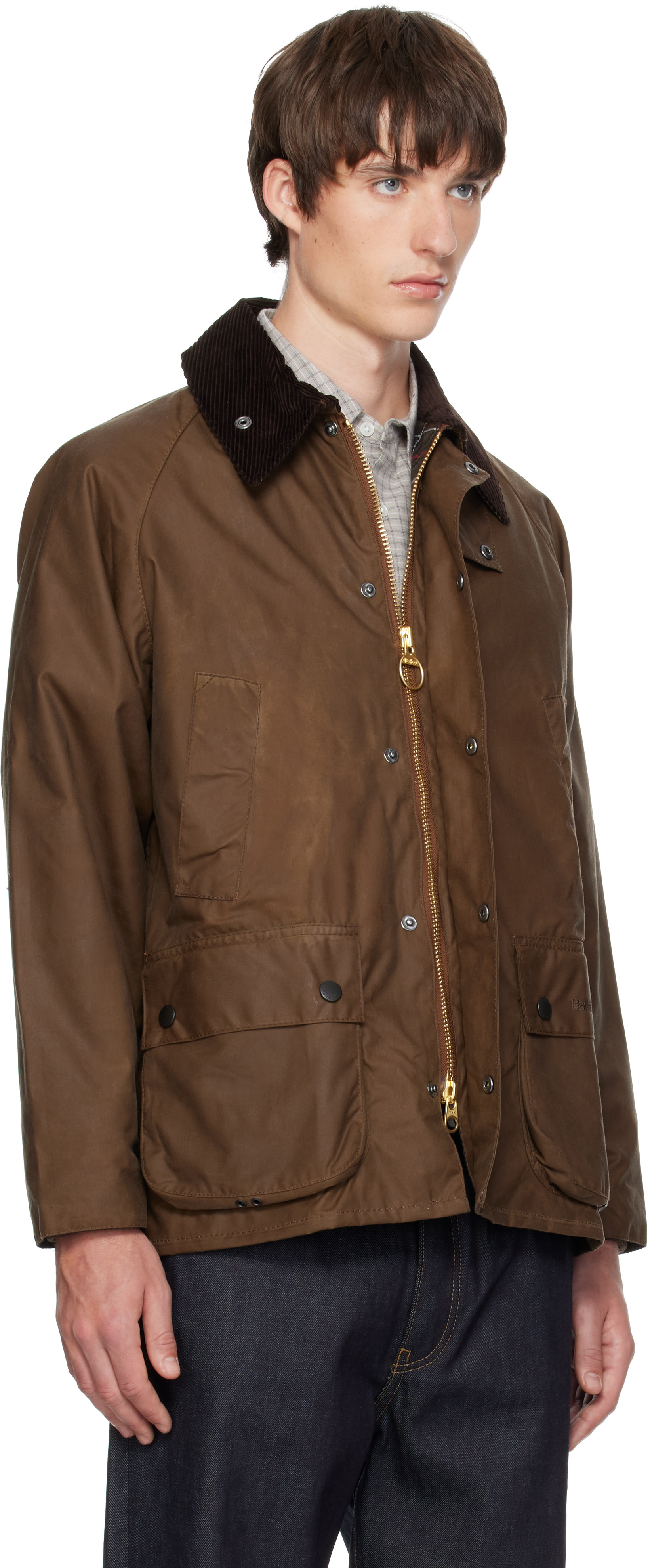 Barbour - Black Bedale Waxed Jacket
