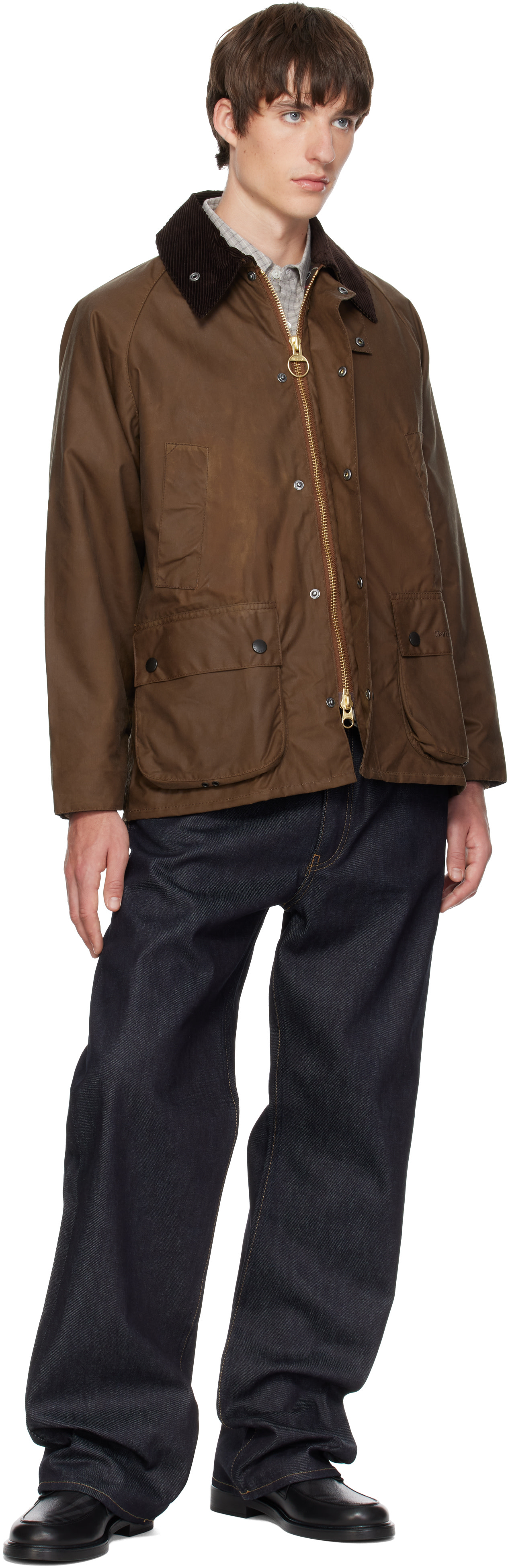 Barbour - Black Bedale Waxed Jacket