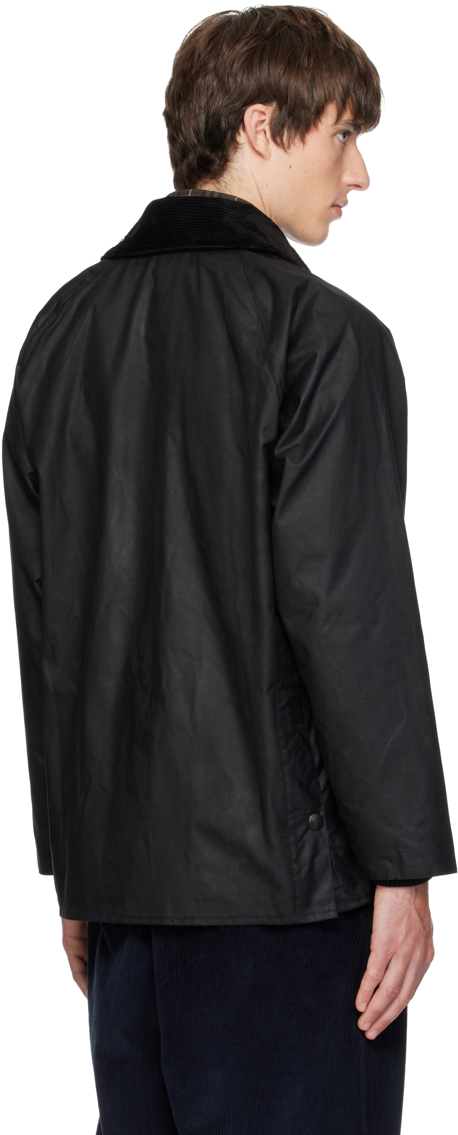 Barbour - Black Bedale Waxed Jacket