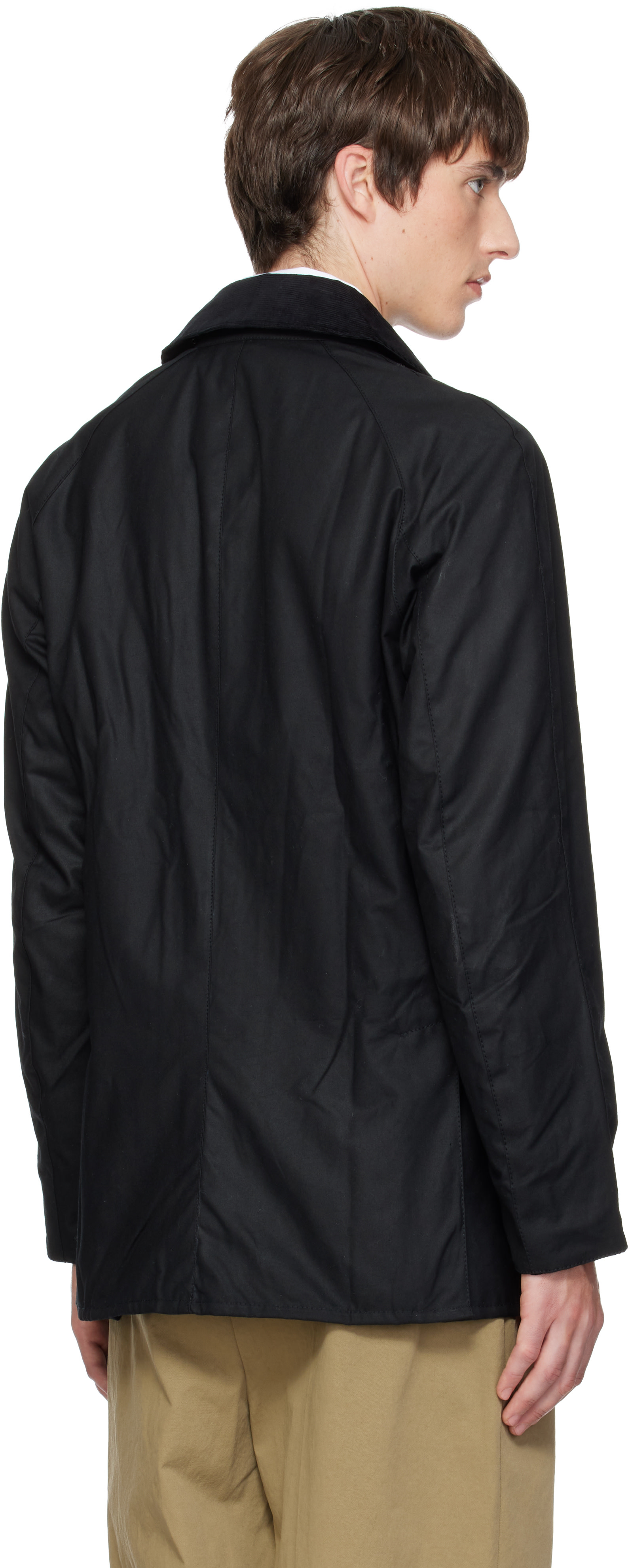 Barbour - Black Ashby Waxed Jacket