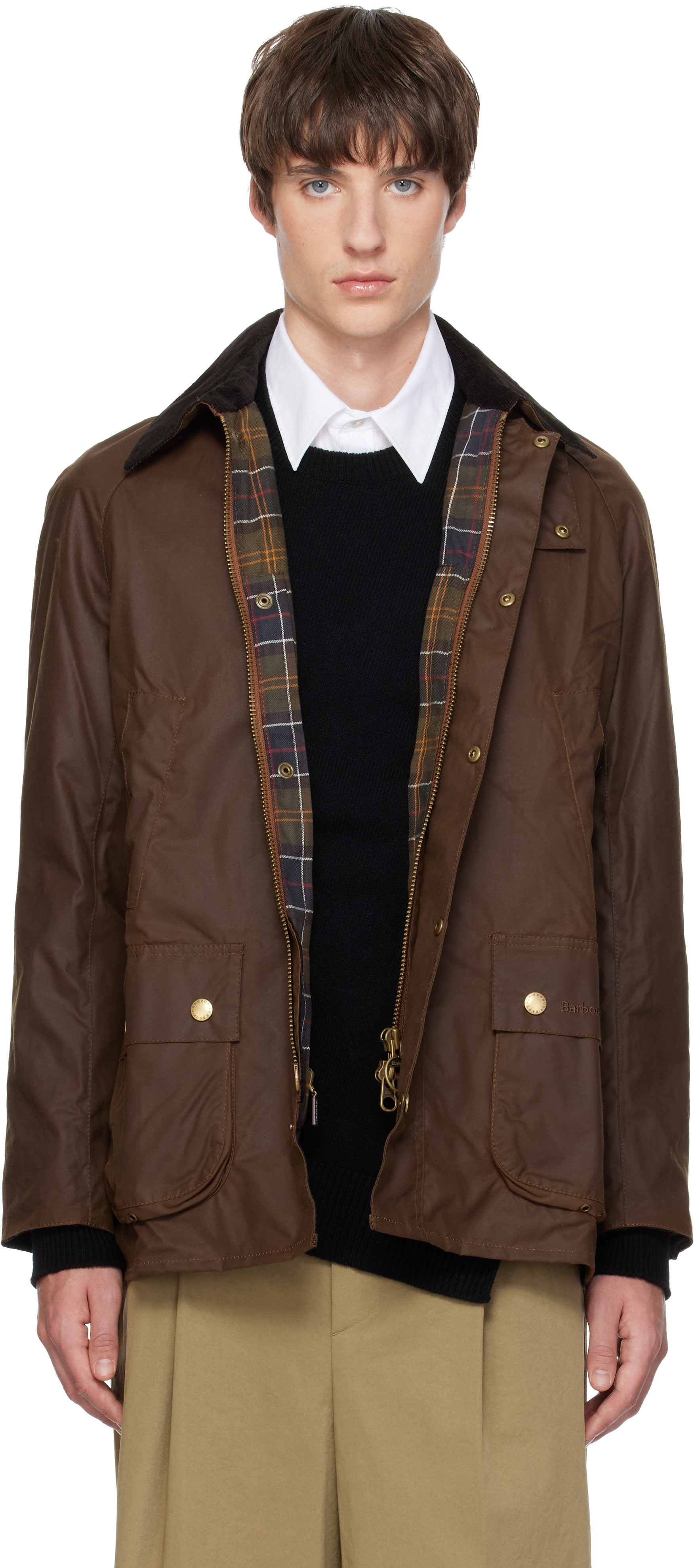 Barbour - Brown Ashby Waxed Jacket