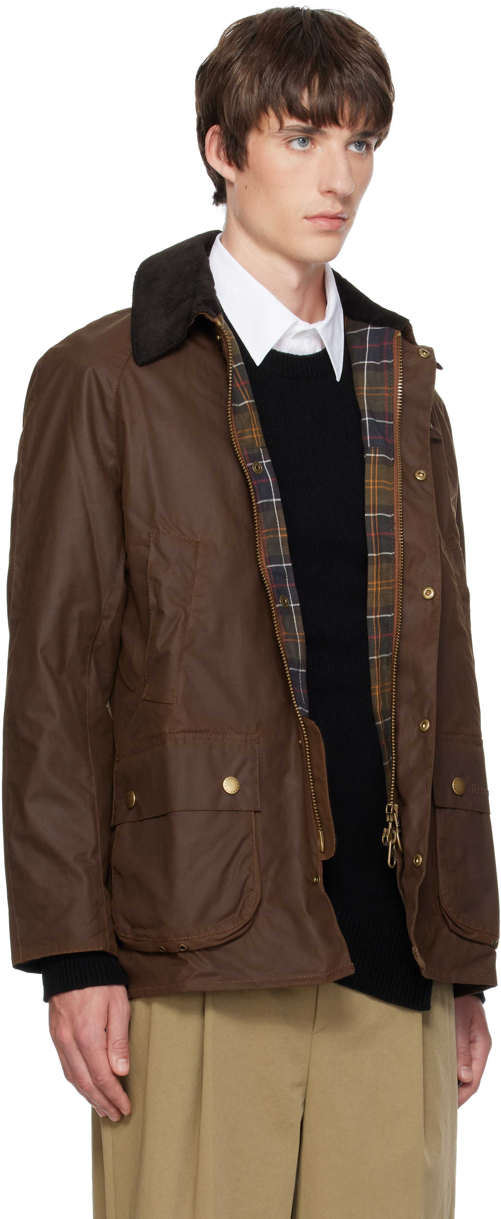 Barbour - Brown Ashby Waxed Jacket