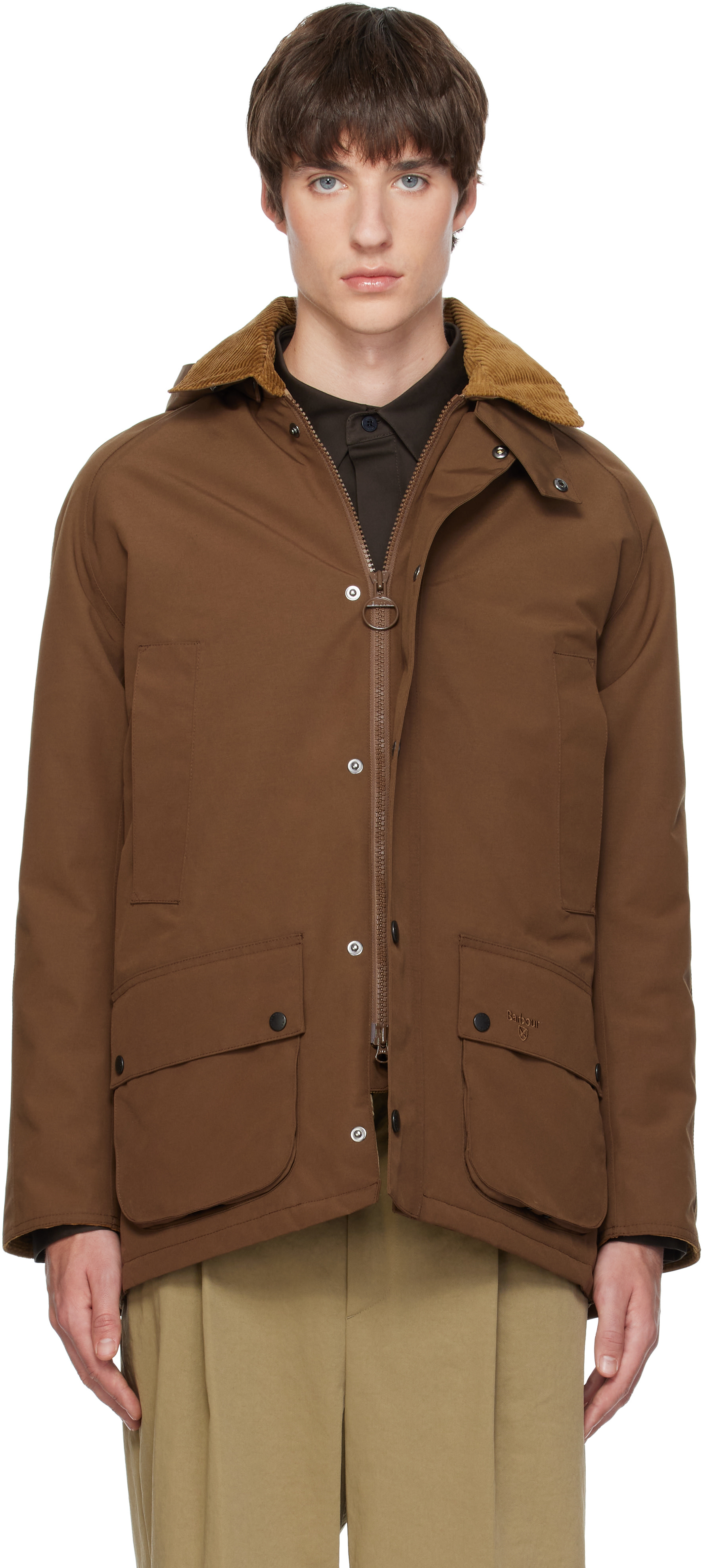 Barbour - Brown Winter Ashby Waterproof Jacket