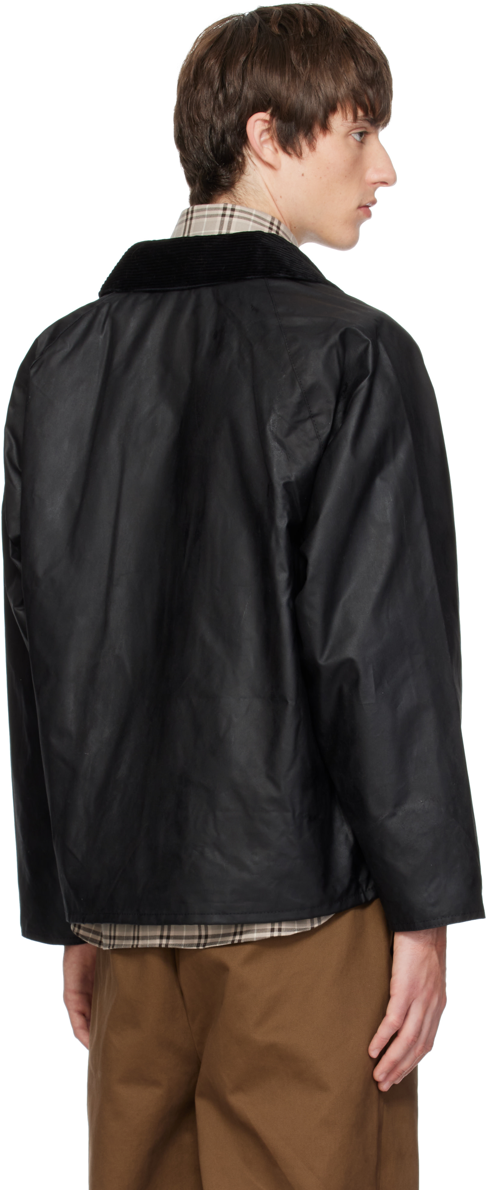 Barbour - Black OS Transport Waxed Jacket