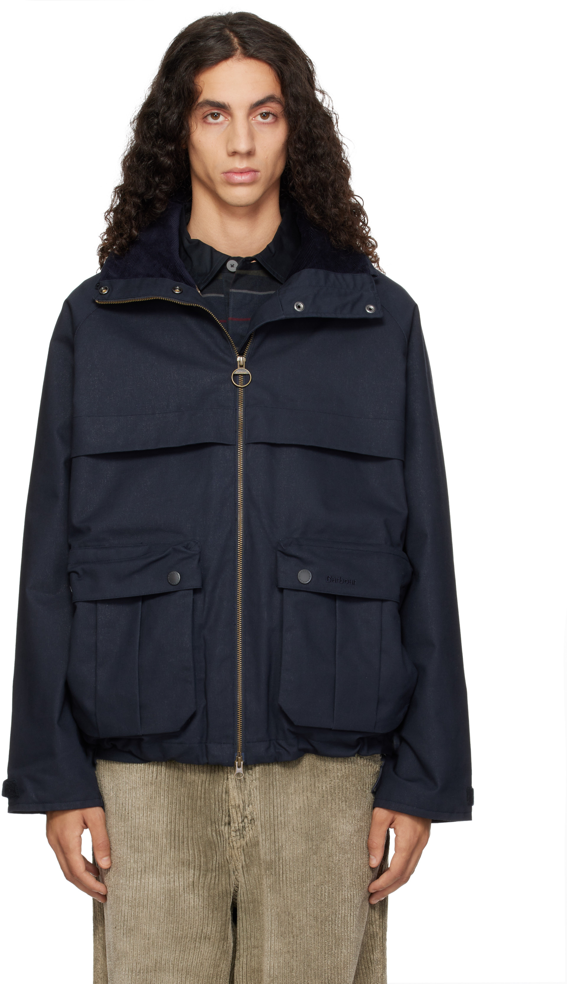 Barbour - Navy Ursula Wading Waterproof Rain Jacket
