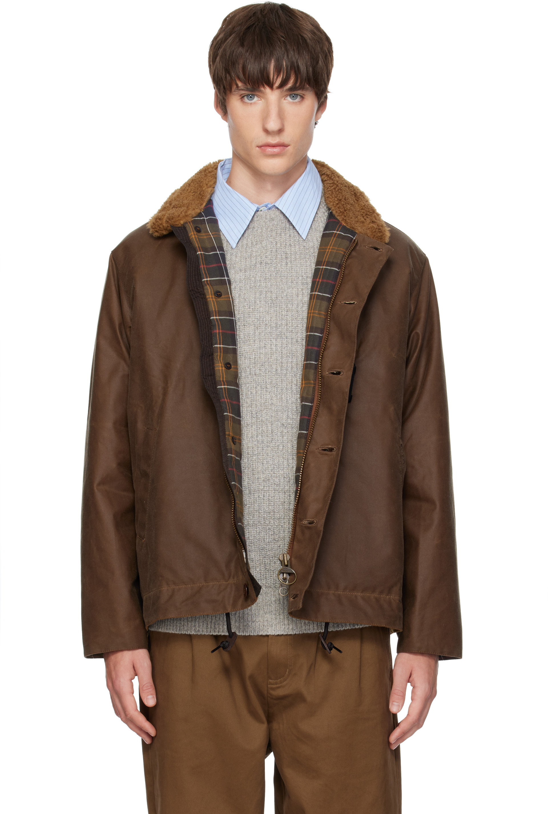 Barbour - Brown Macklow Waxed Jacket
