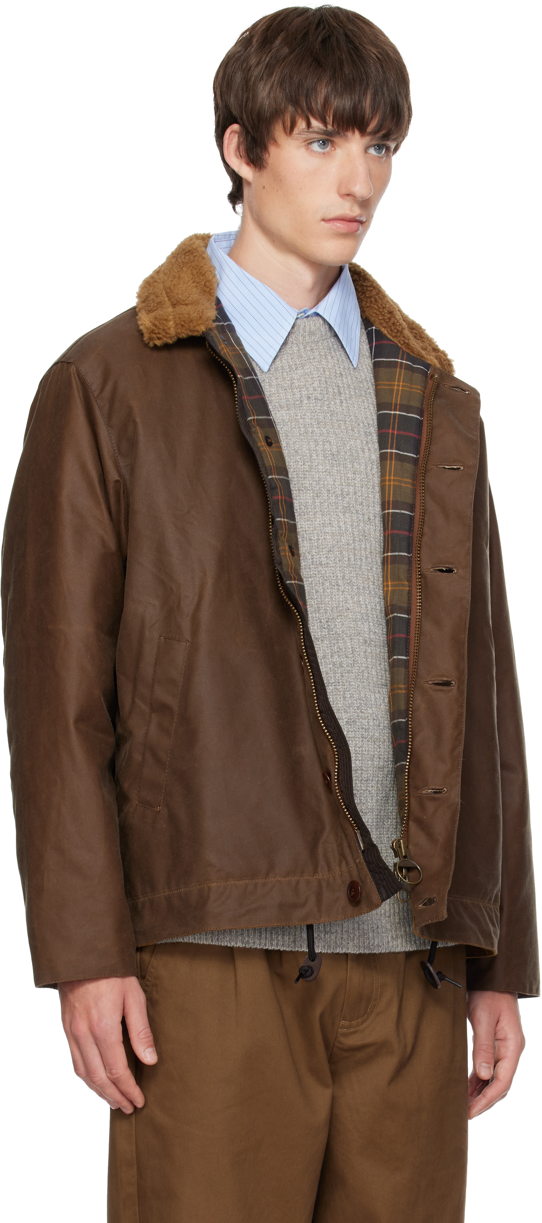 Barbour - Brown Macklow Waxed Jacket