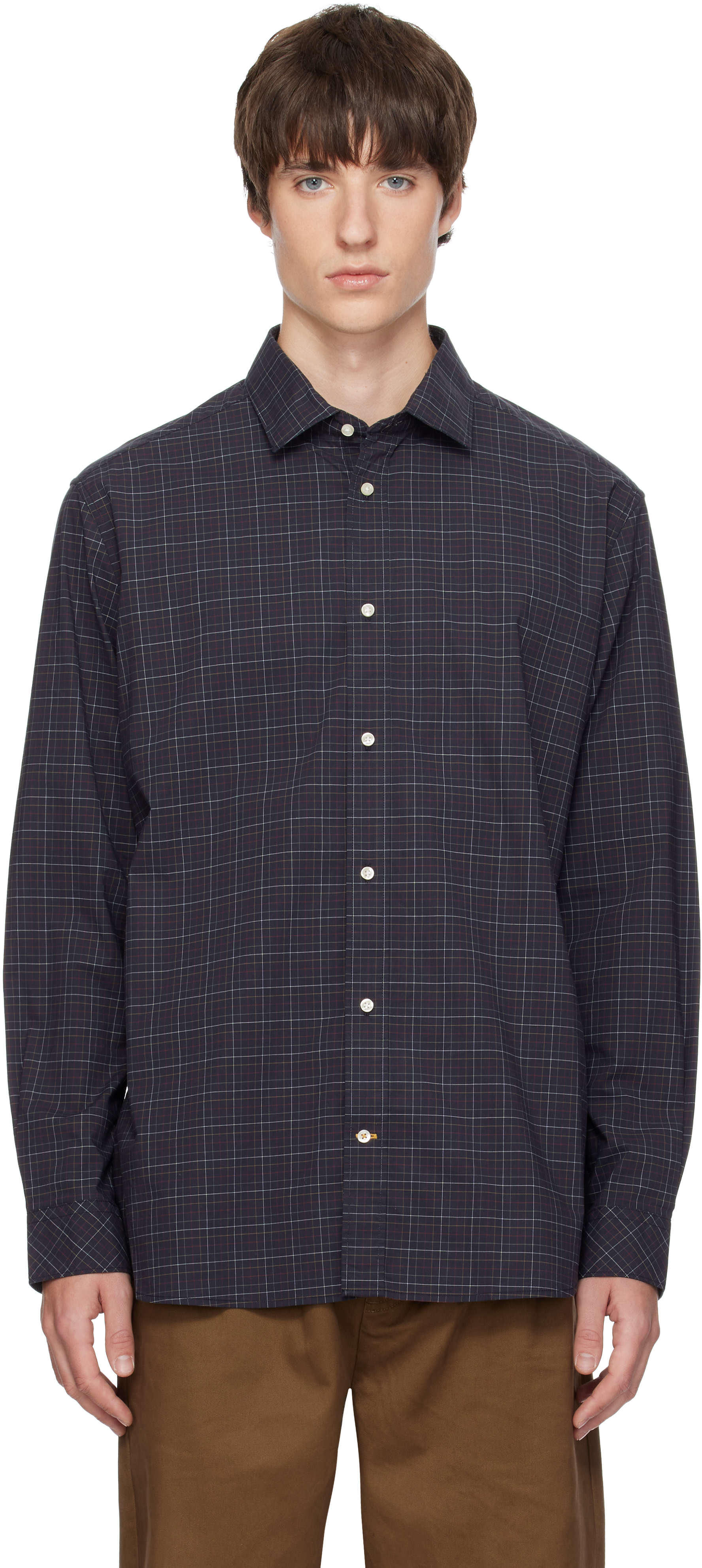 Barbour - Navy Ashfield Tailored Shirt