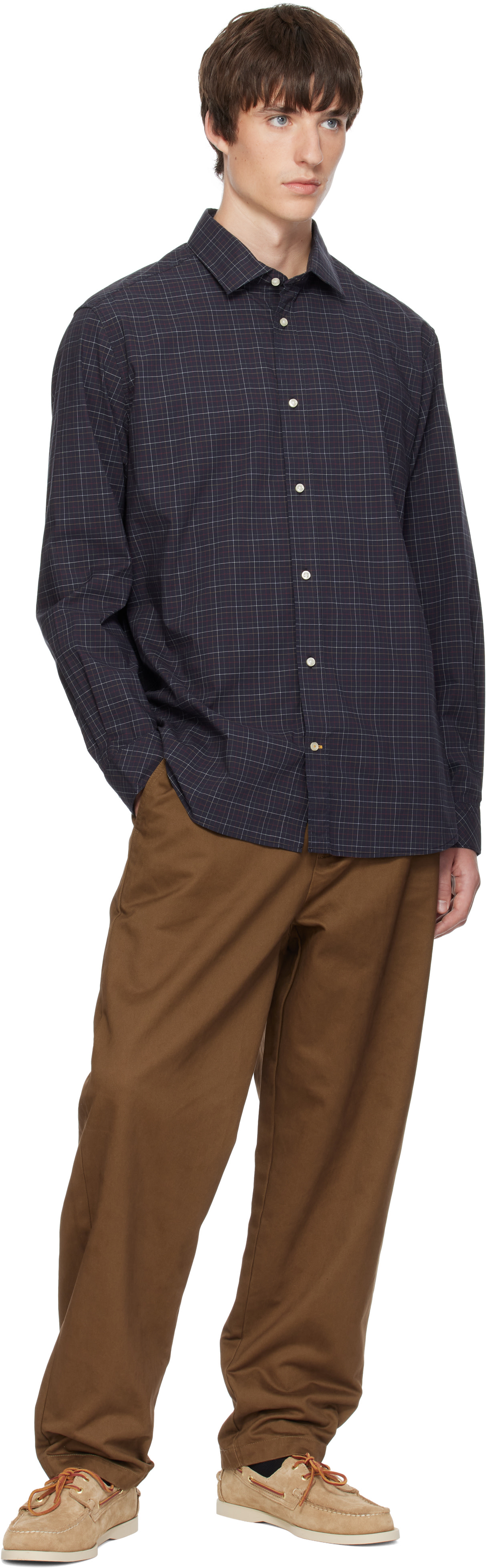 Barbour - Navy Ashfield Tailored Shirt