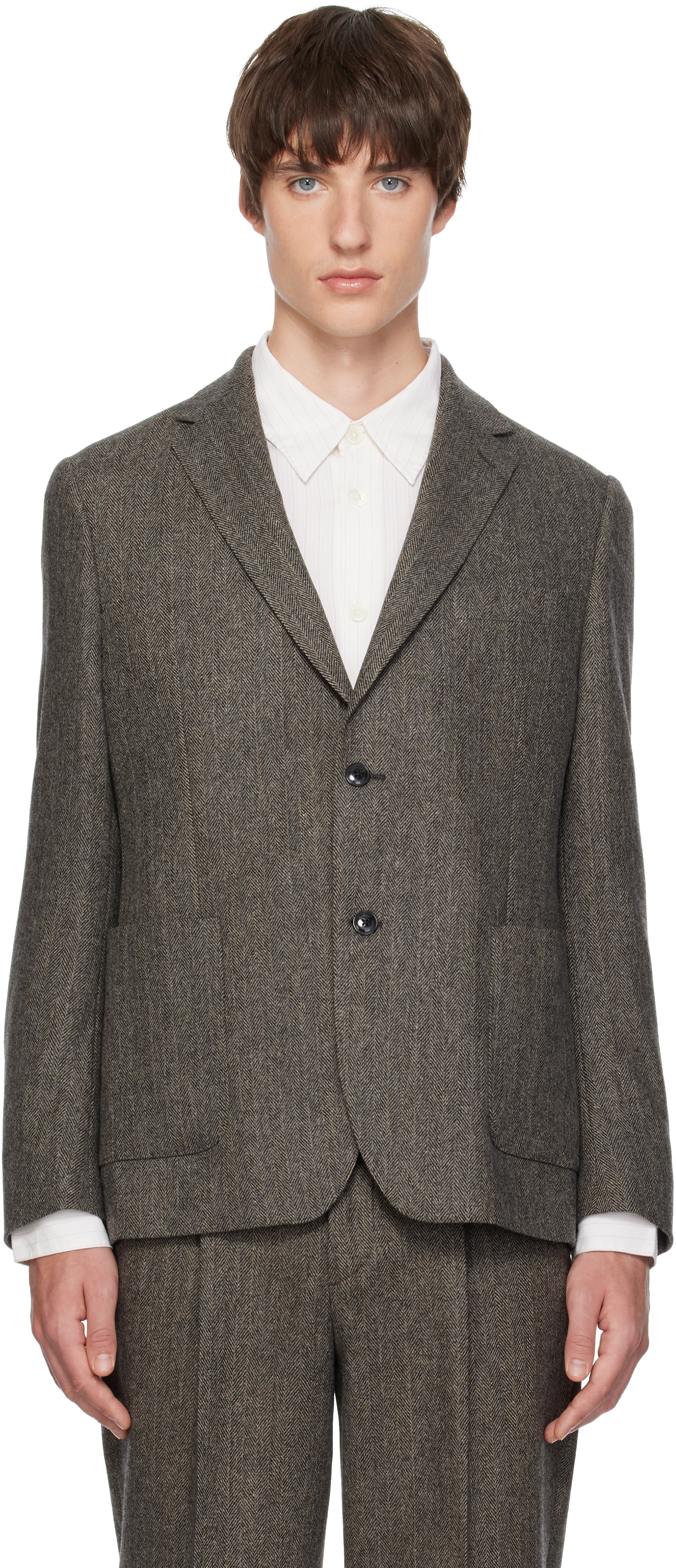 Barbour - Gray Fairford Herringbone Blazer